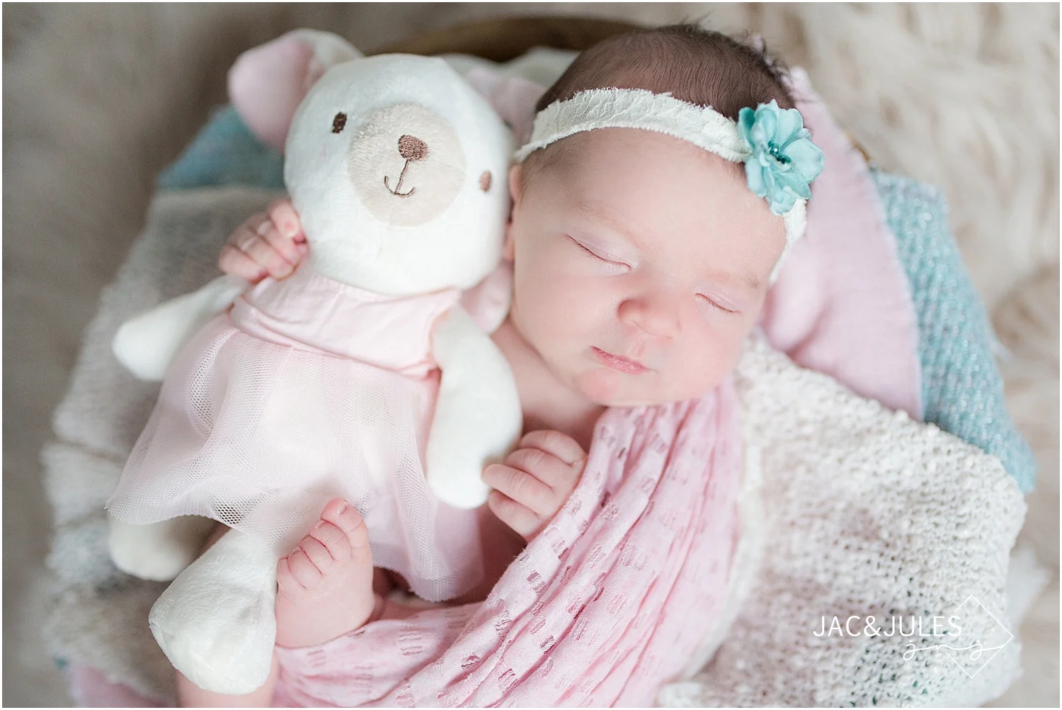 jacnjules photographs newborn baby girl in her home in Point Pleasant NJ