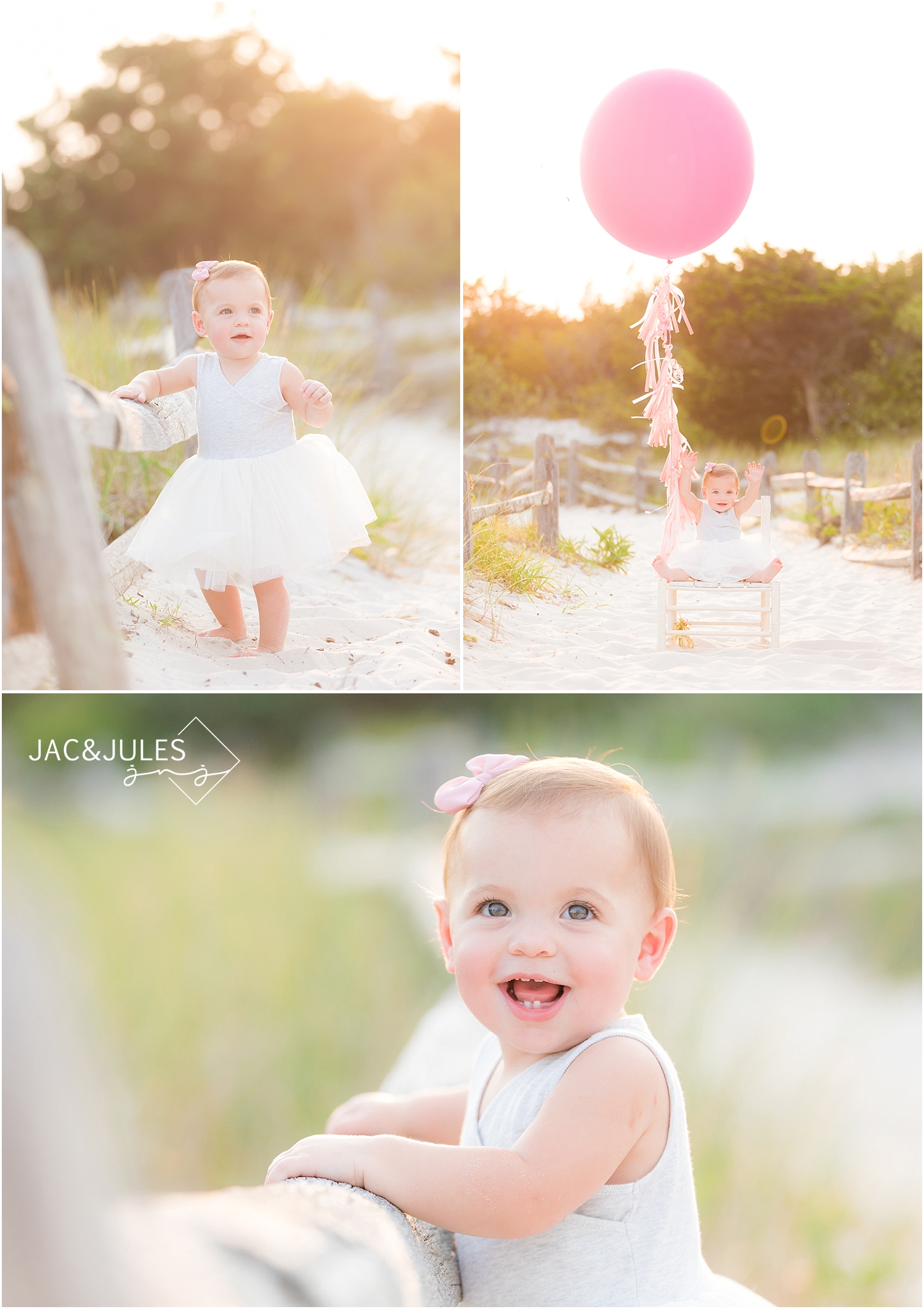 first birthday photos in island beach state park nj