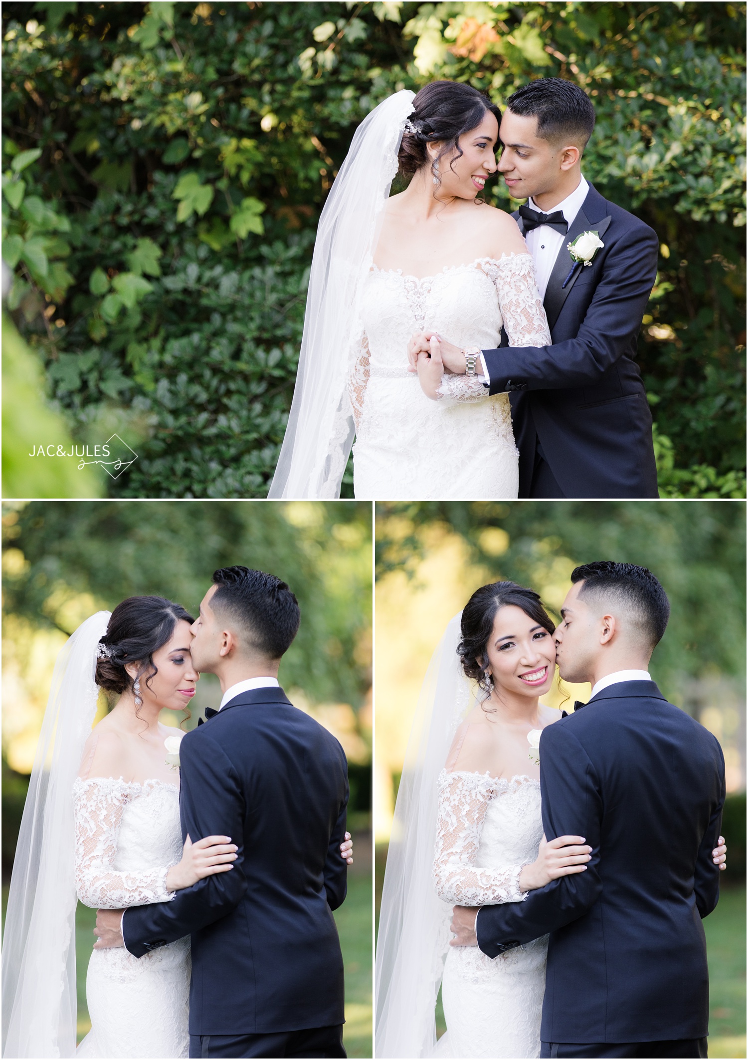 Romantic Bride and groom portraits at The Shadowbrook in Shrewsbury, NJ.