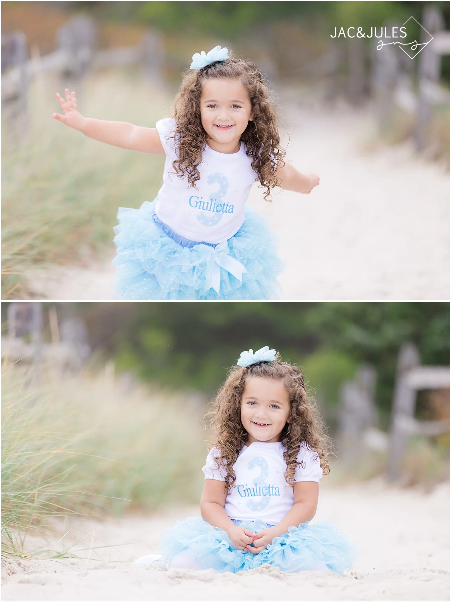 little girl on the beach in NJ