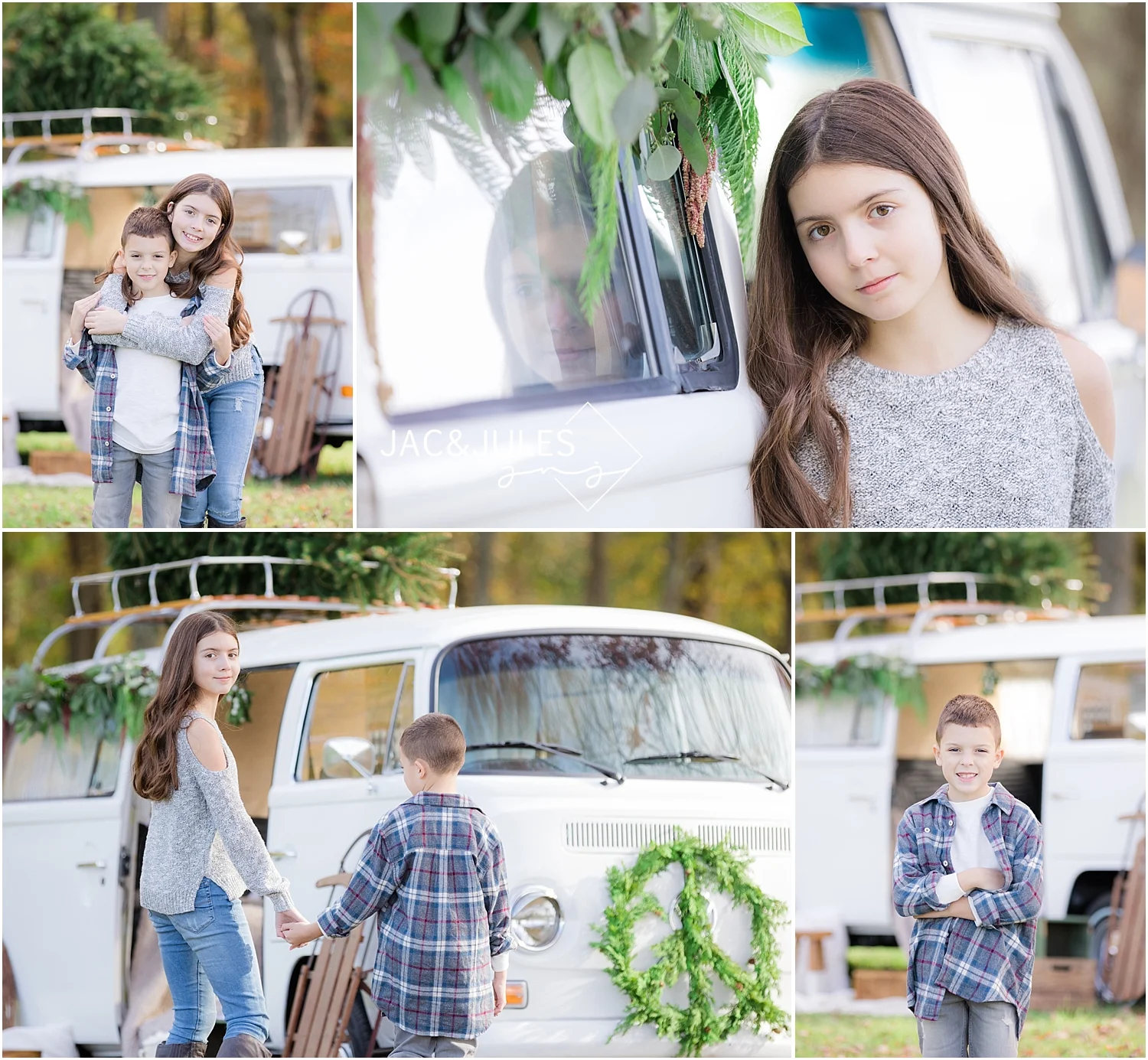 styled family christmas photos in new jersey