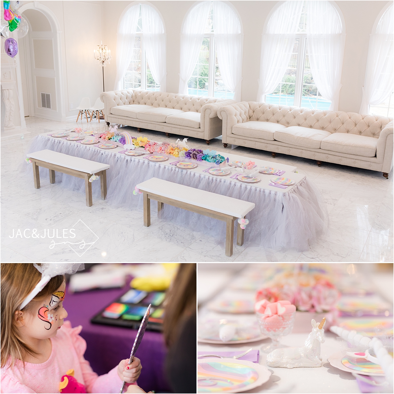 Rainbow Unicorn Birthday Party North Nj Nj Natural Light