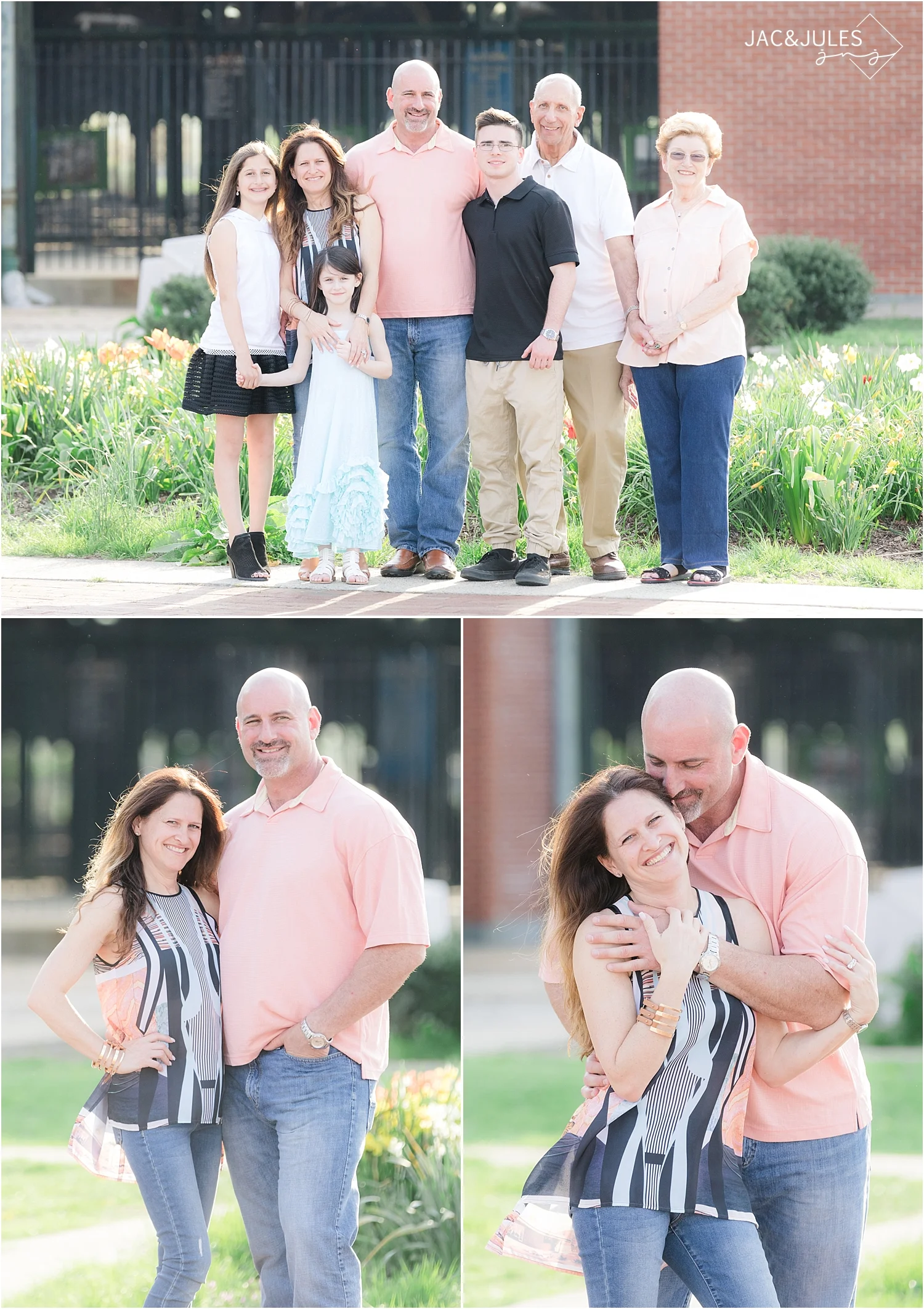 family photos at liberty state park
