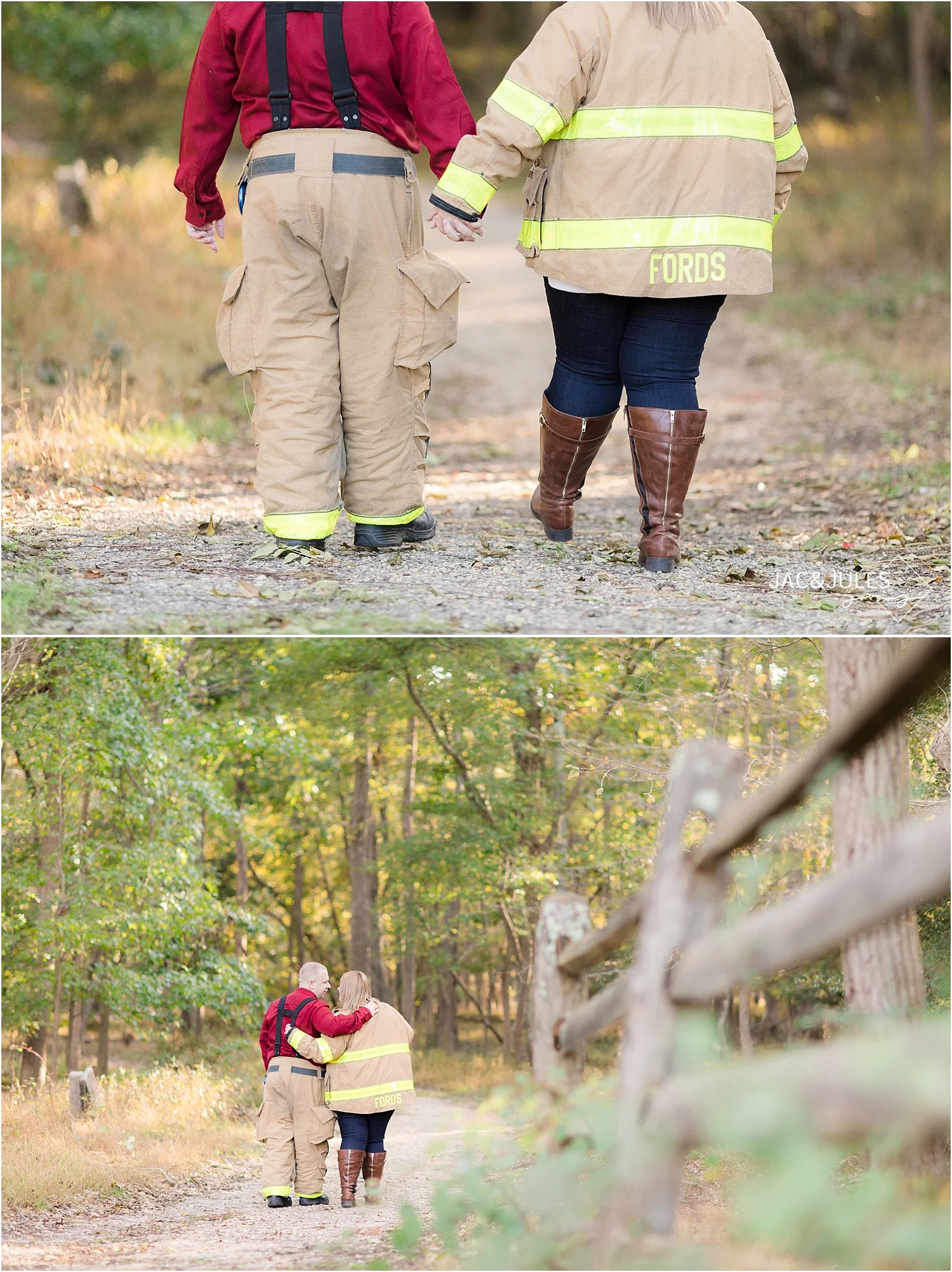 fireman engagement photo ideas
