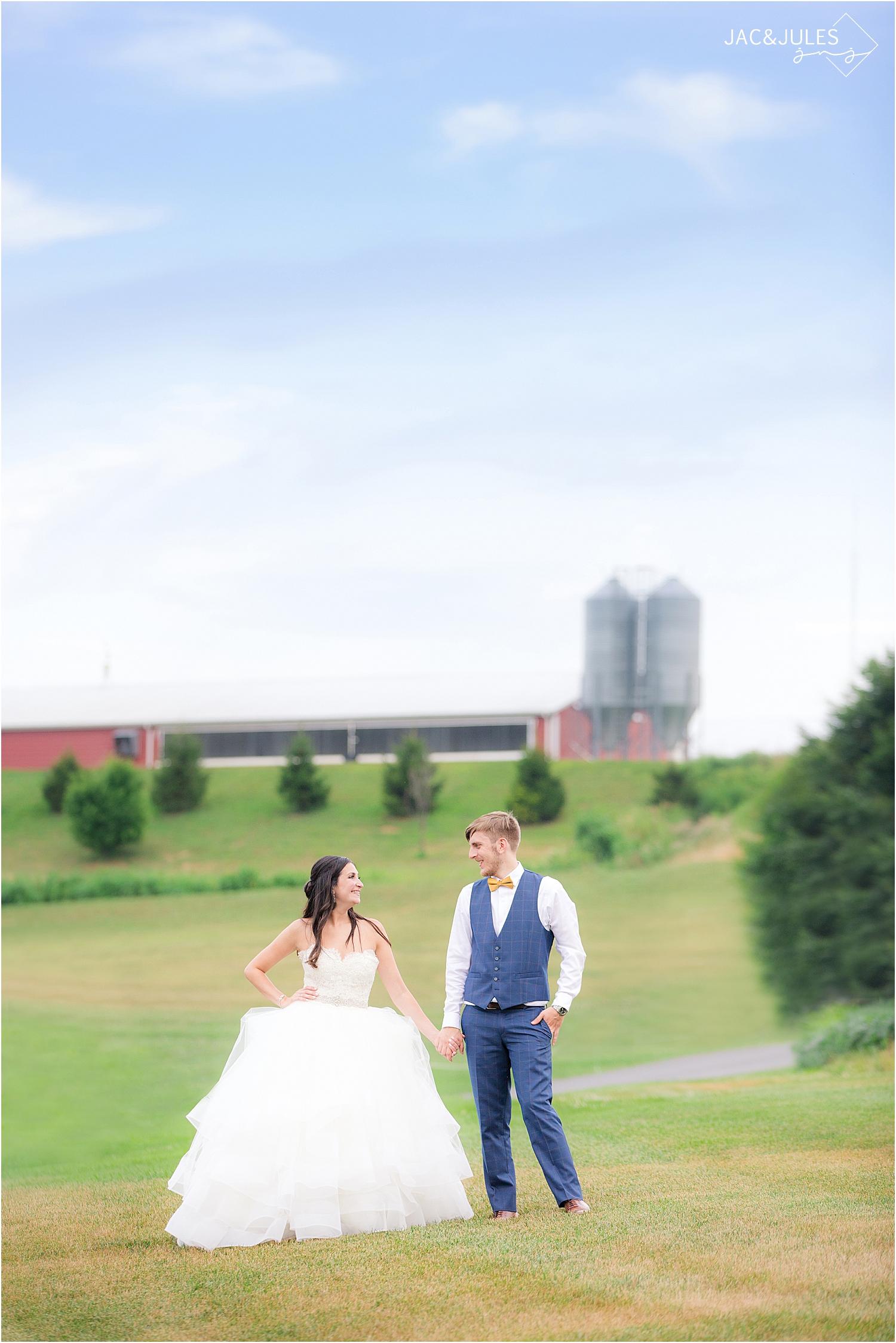 rustic wedding photo at farm at eagles ridge in Lancaster PA