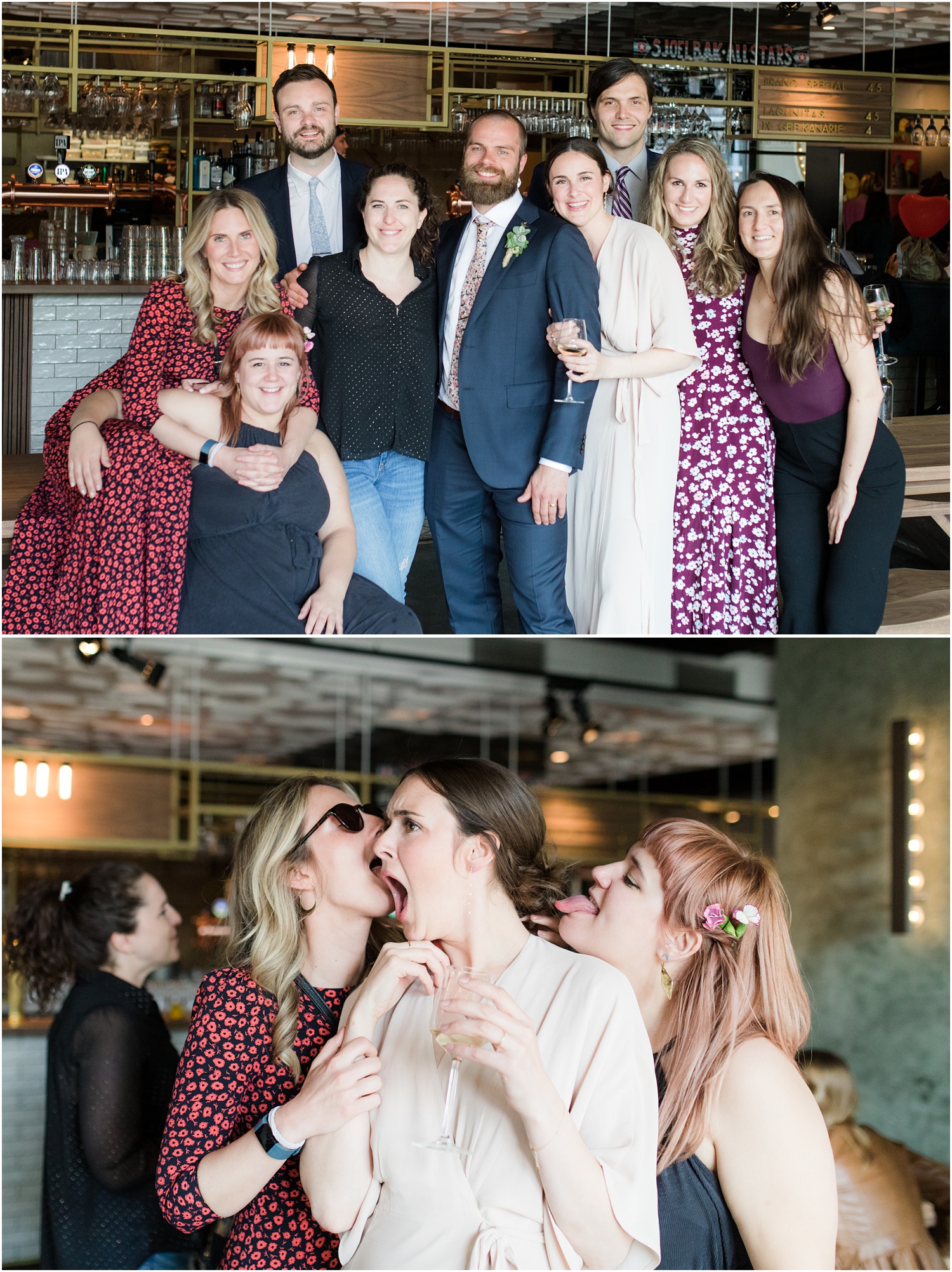 fun wedding reception photos at De Gele Kenarie in Rotterdam.