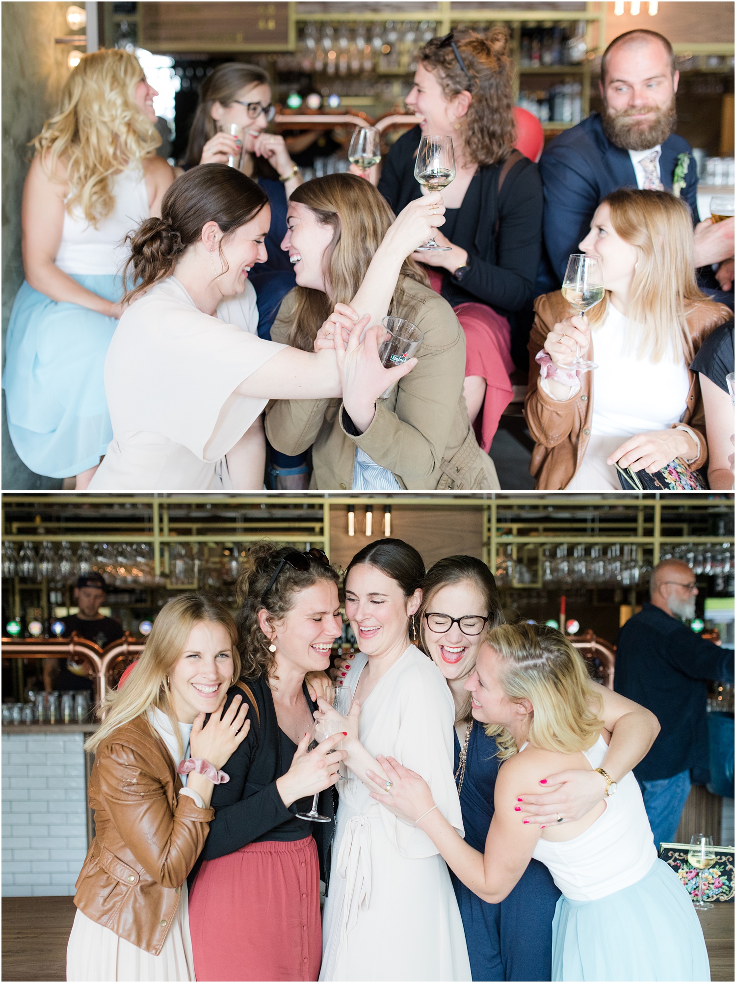 fun wedding reception photos at De Gele Kenarie in Rotterdam.