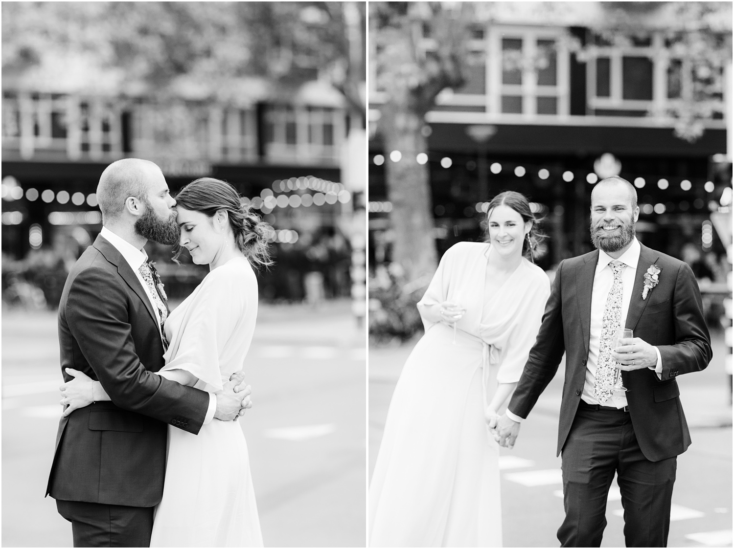 Intimate Wedding photos on the streets of Rotterdam