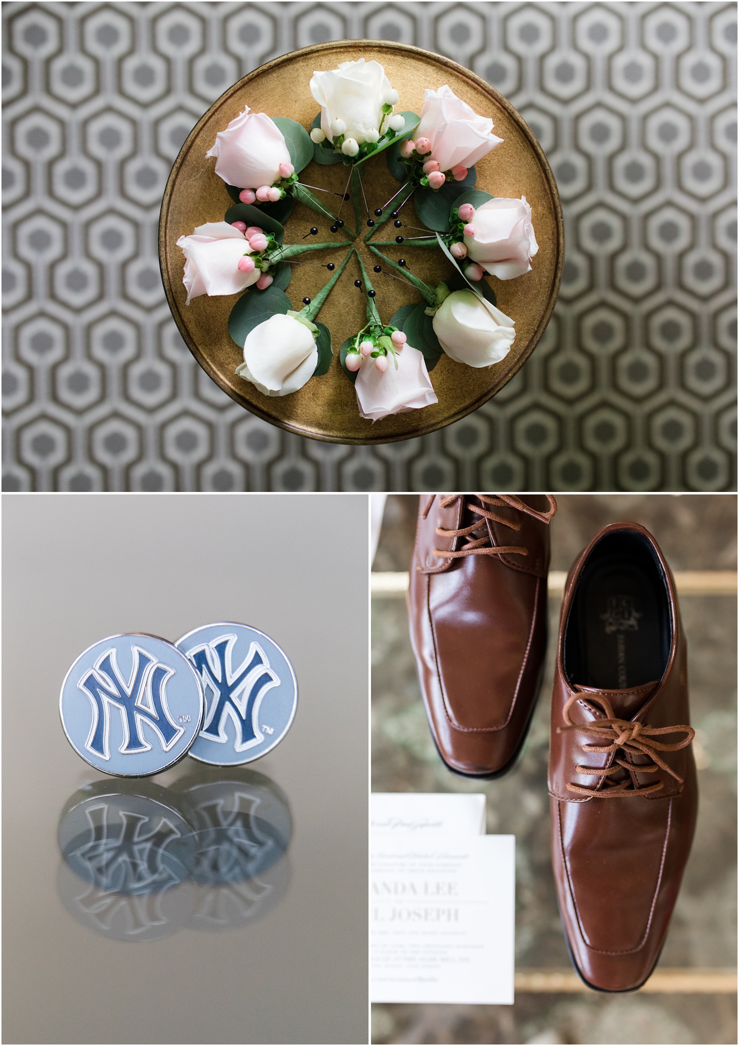 Grooms accessories and details at The Olde Mill Inn in Basking Ridge, NJ.