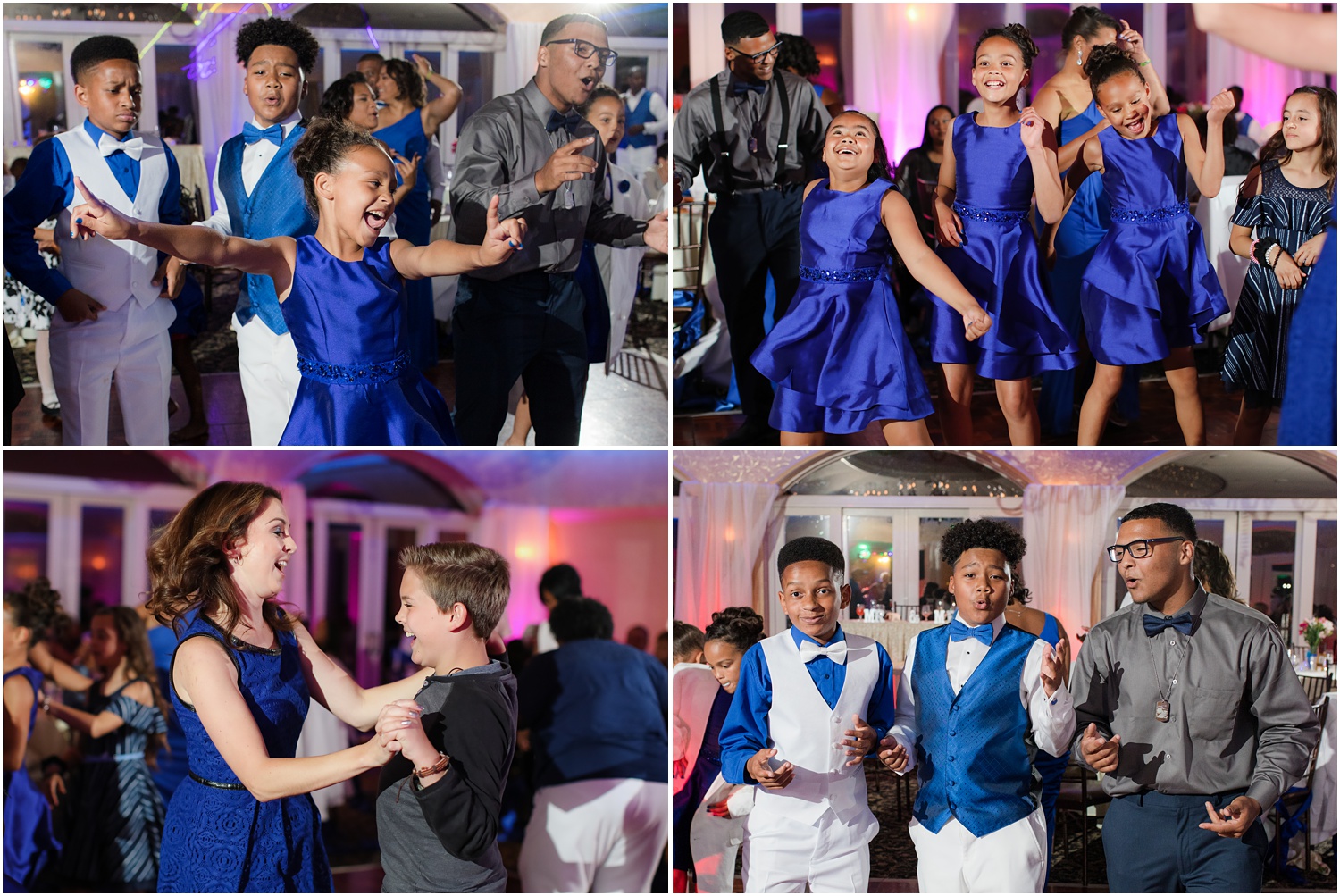 Wedding reception dancing at The Chesapeake Inn and Marina.