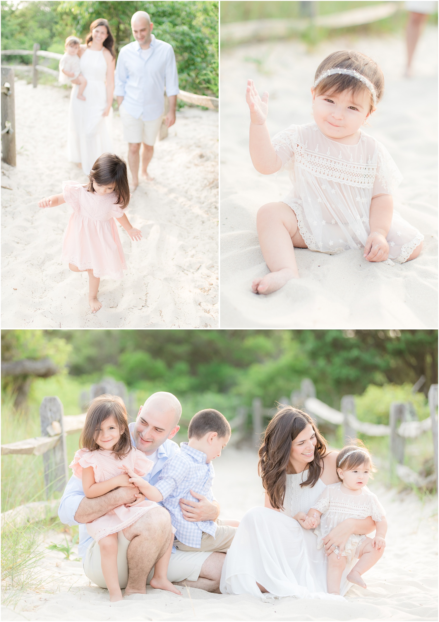 casual family beach photos in Seaside Park.