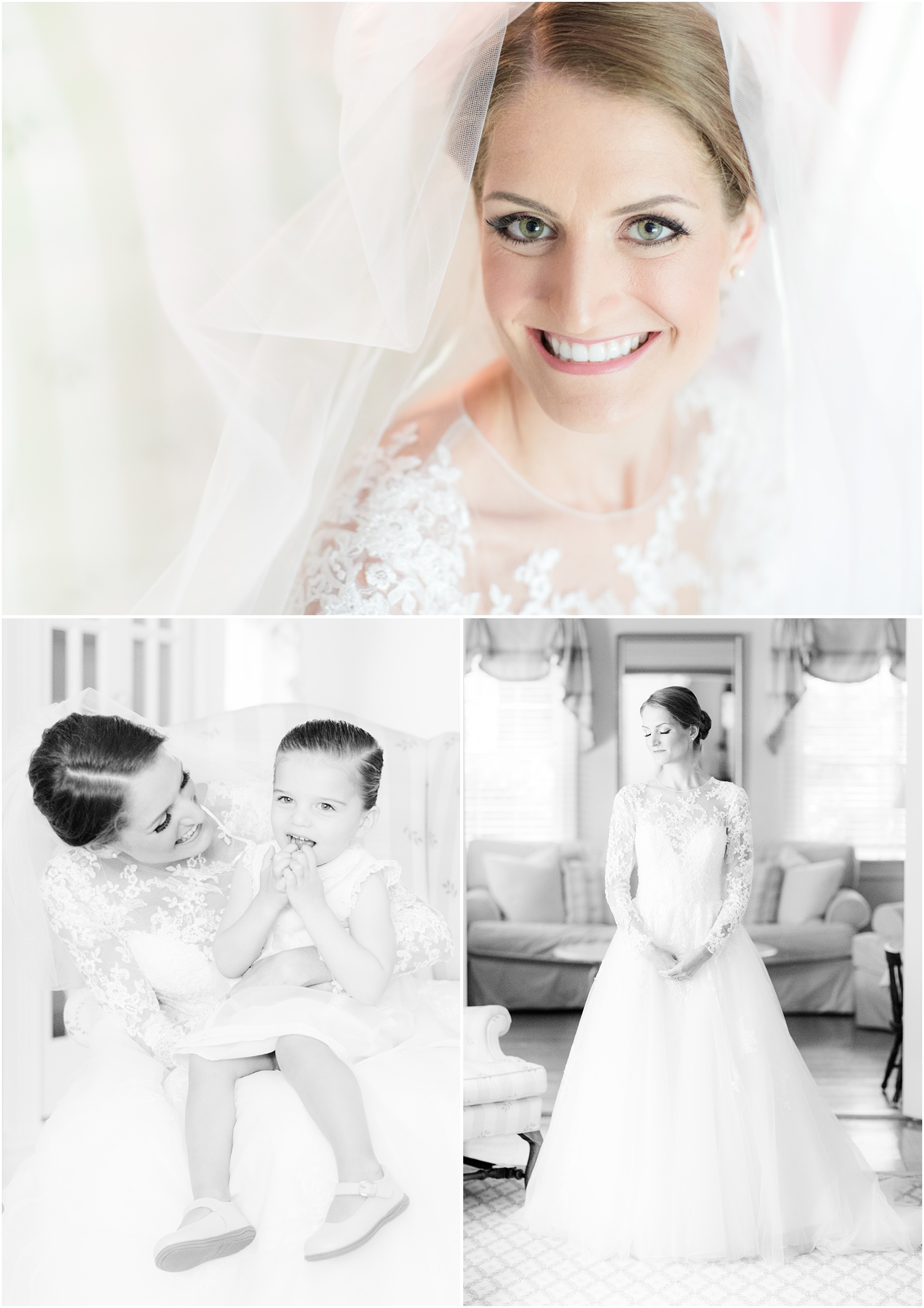Copy of Traditional bridal portrait at bride's home in Short Hills, NJ.