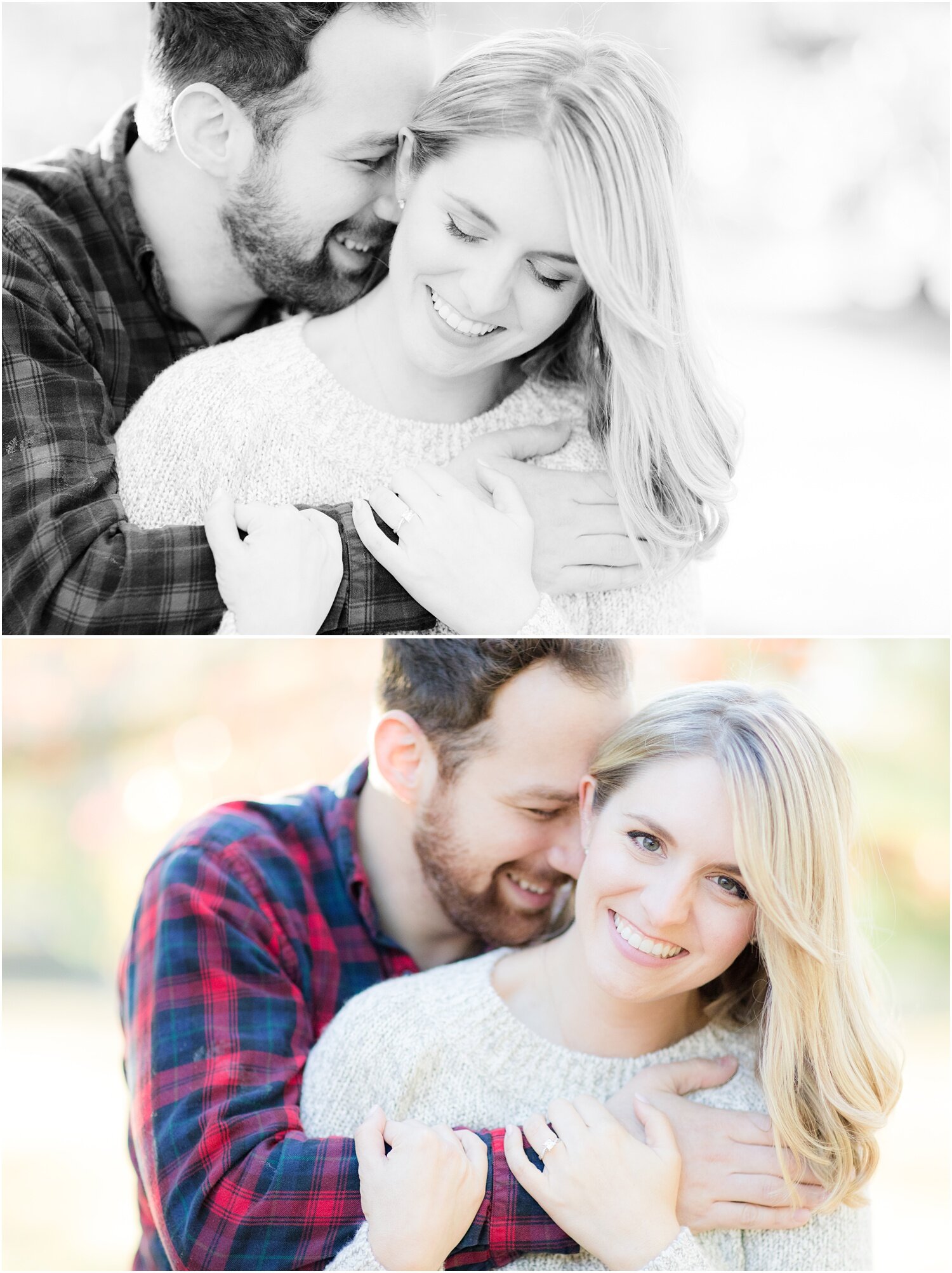 Romantic fall engagement in Spring Lake, NJ.