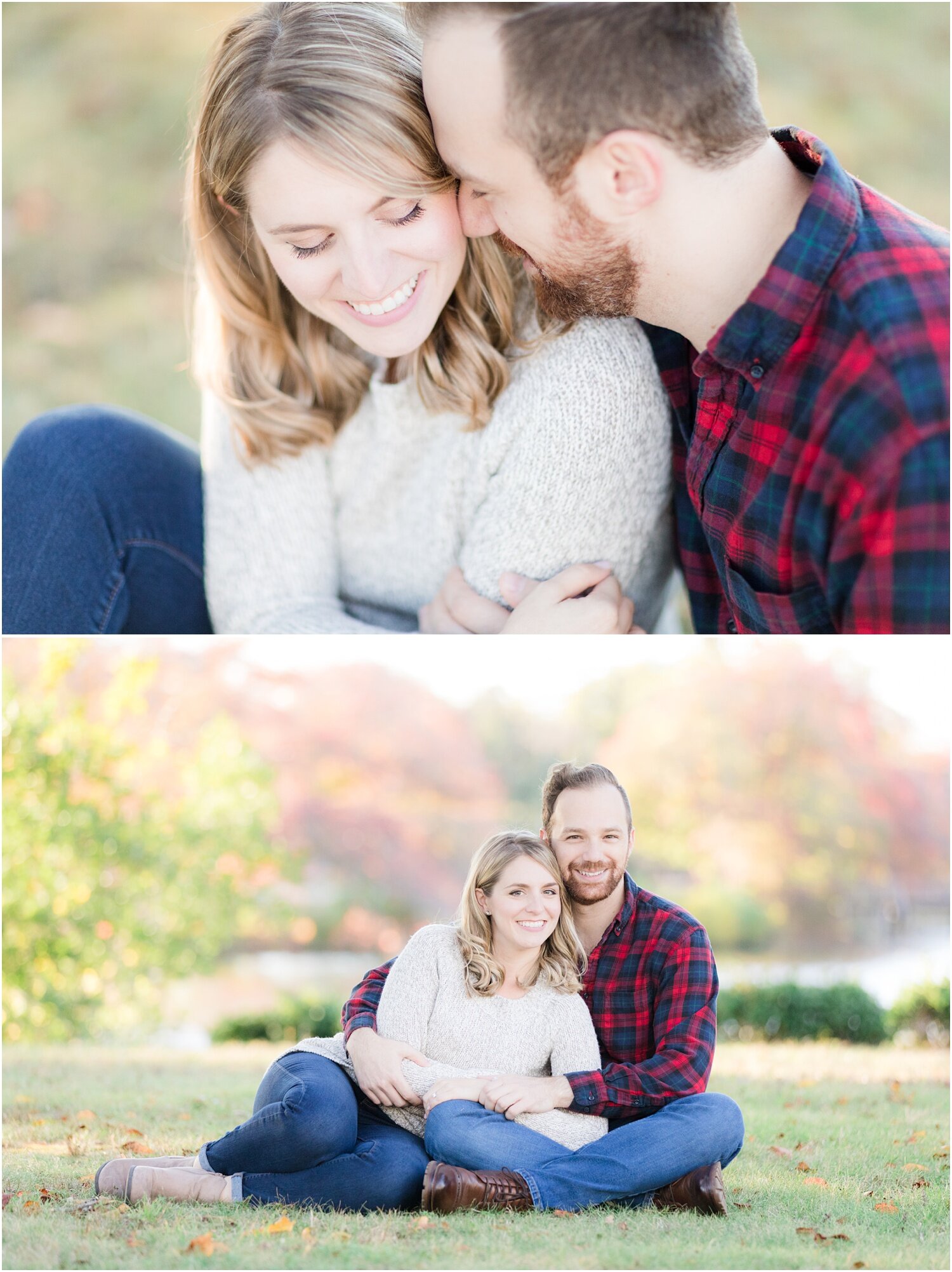 Couples fall photos in Spring Lake, NJ