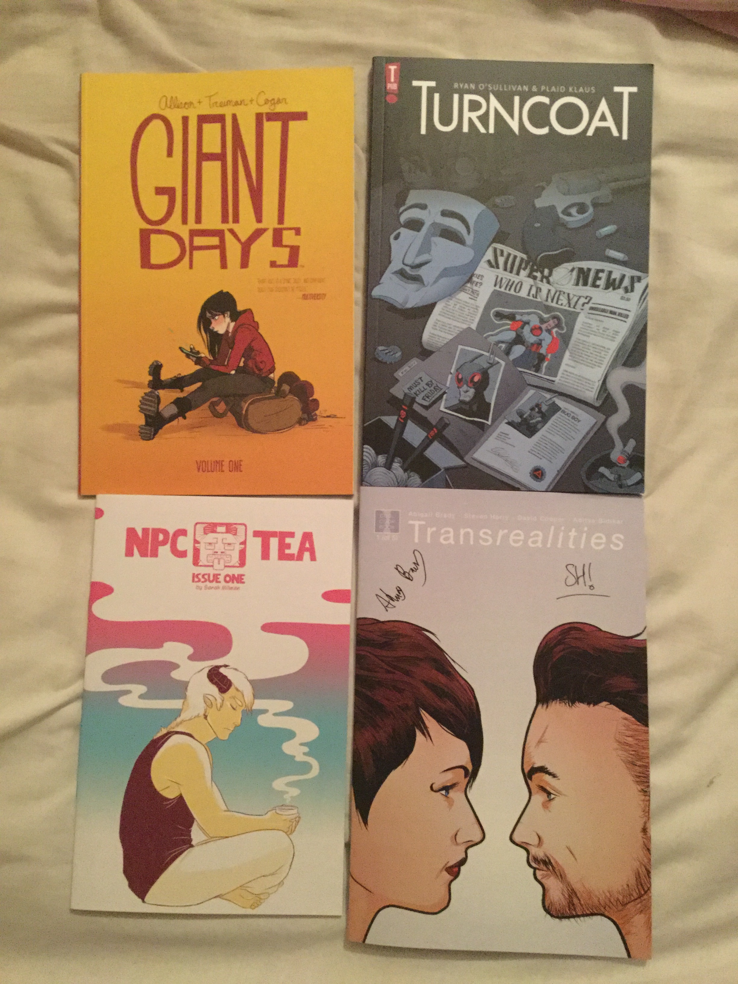 Obligatory swag shot #1 - new purchases. There were not enough of these, but Steve had very little time away from the table. Turncoat is by previous guest-host Ryan O'Sullivan!