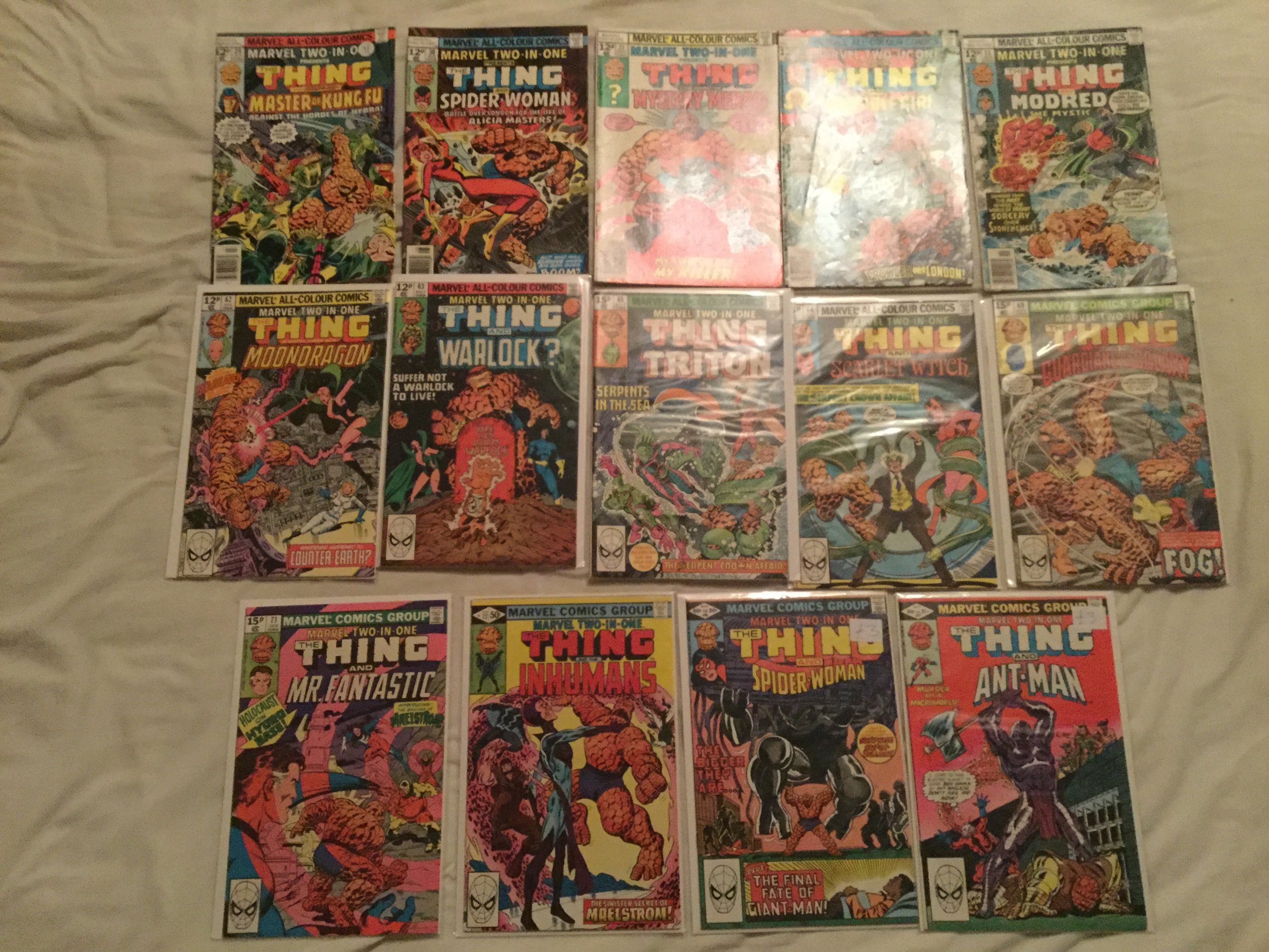 Obligatory swag shot #2 - More additions to Steve's Marvel Two-in-One collection.