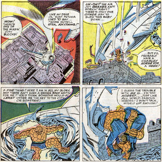 Fantastic Four #31, page 11, panels 1-4
