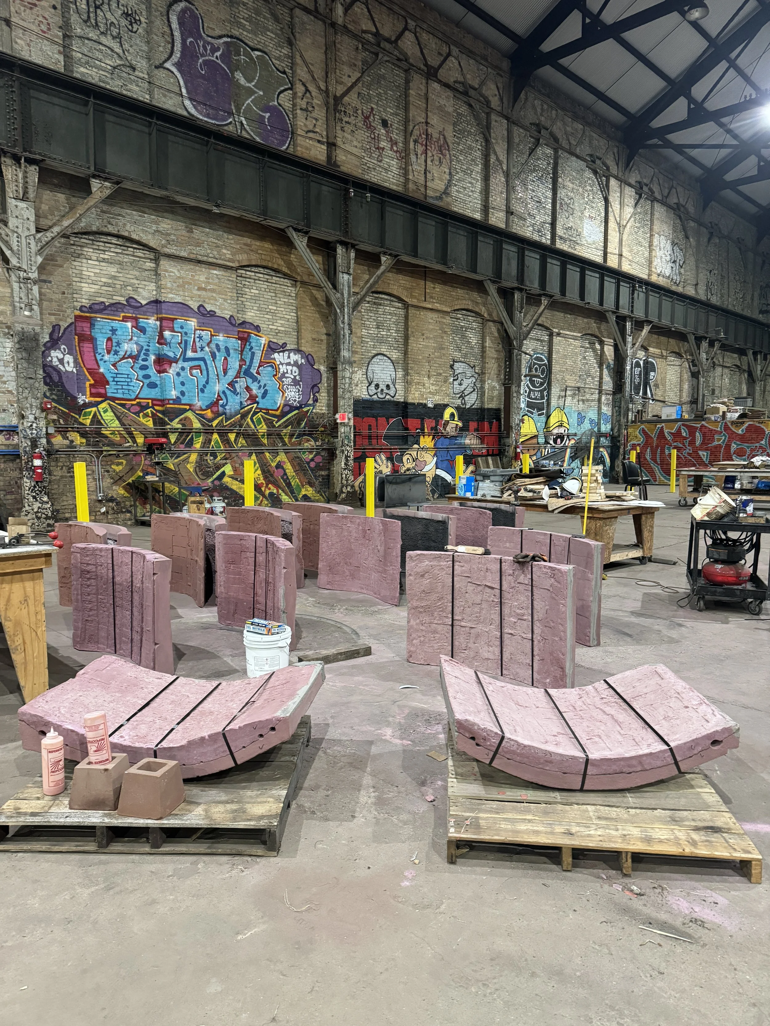  getting ready for casting  