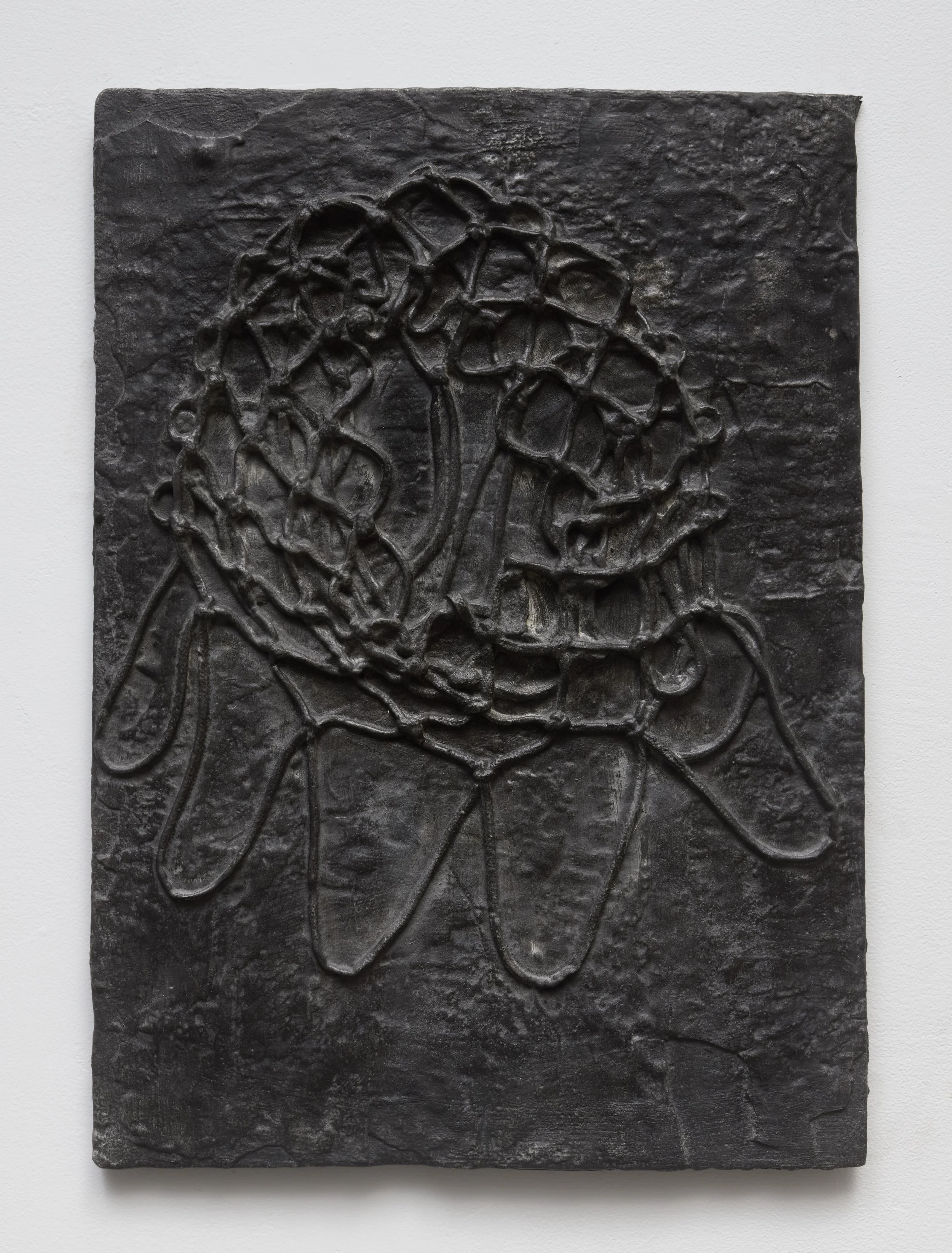  blackened cast aluminum, 2026  24 × 19 x  1 inches  photo credit  @alanwiener_photography  
