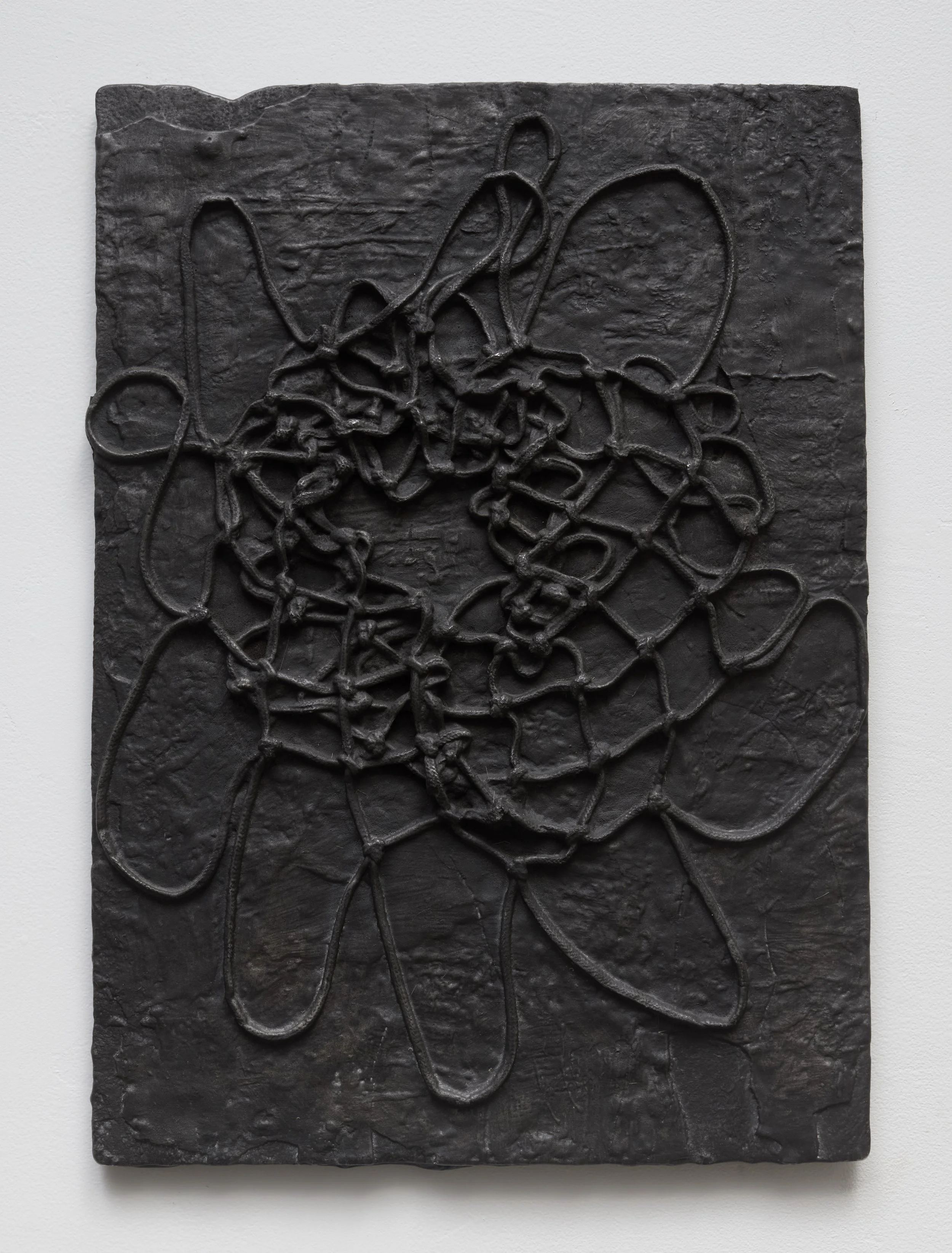  blackened cast aluminum, 2026  24 × 19 x  1 inches  photo credit  @alanwiener_photography  