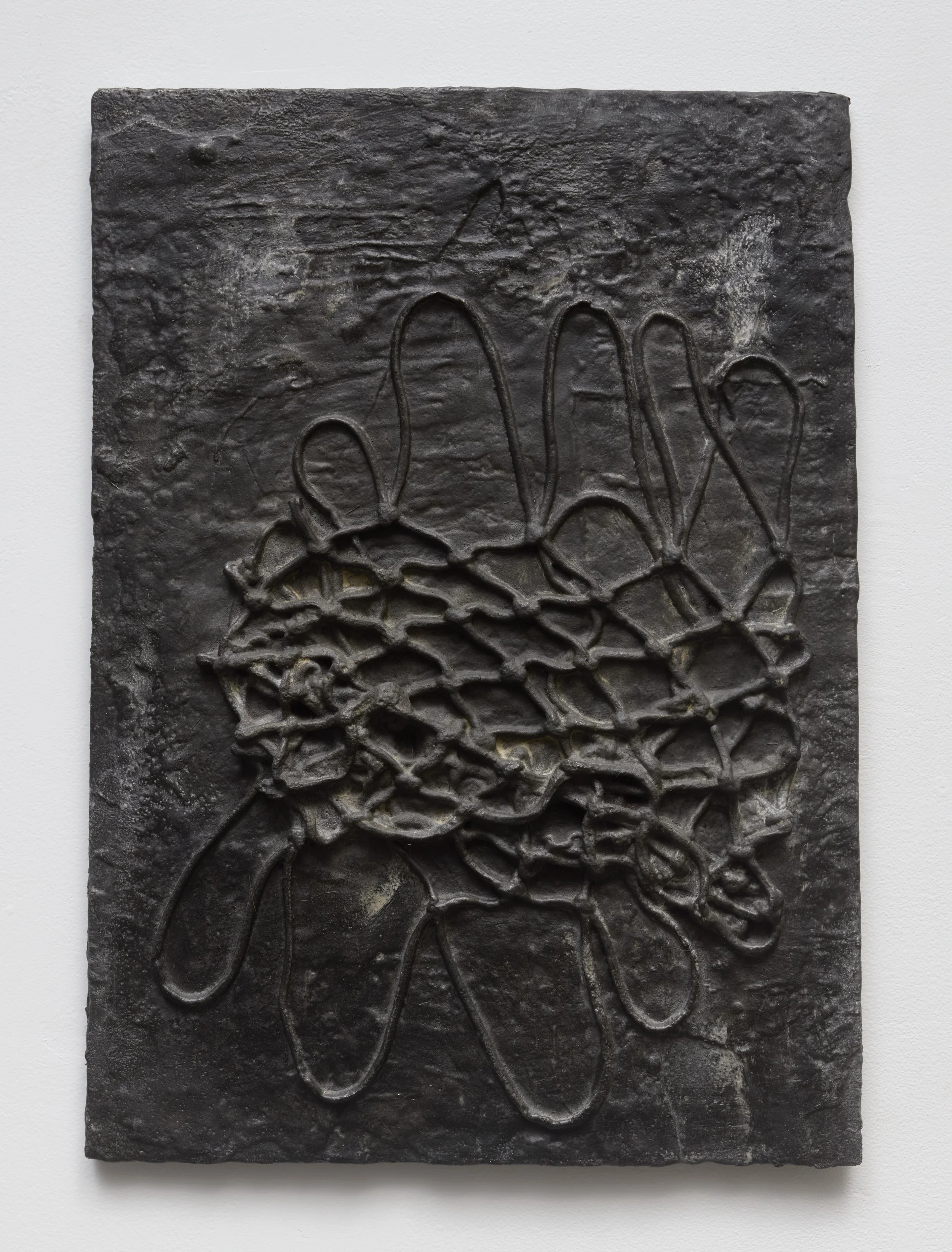  blackened cast aluminum, 2026  24 × 19 x  1 inches  photo credit  @alanwiener_photography  