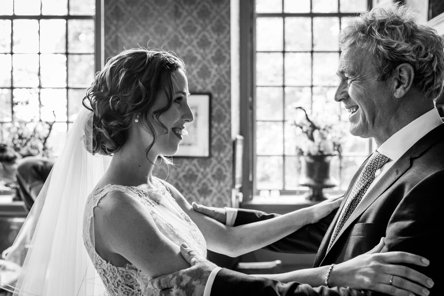 ontmoeting vader bruidsfotograaf kasteel wijnberg