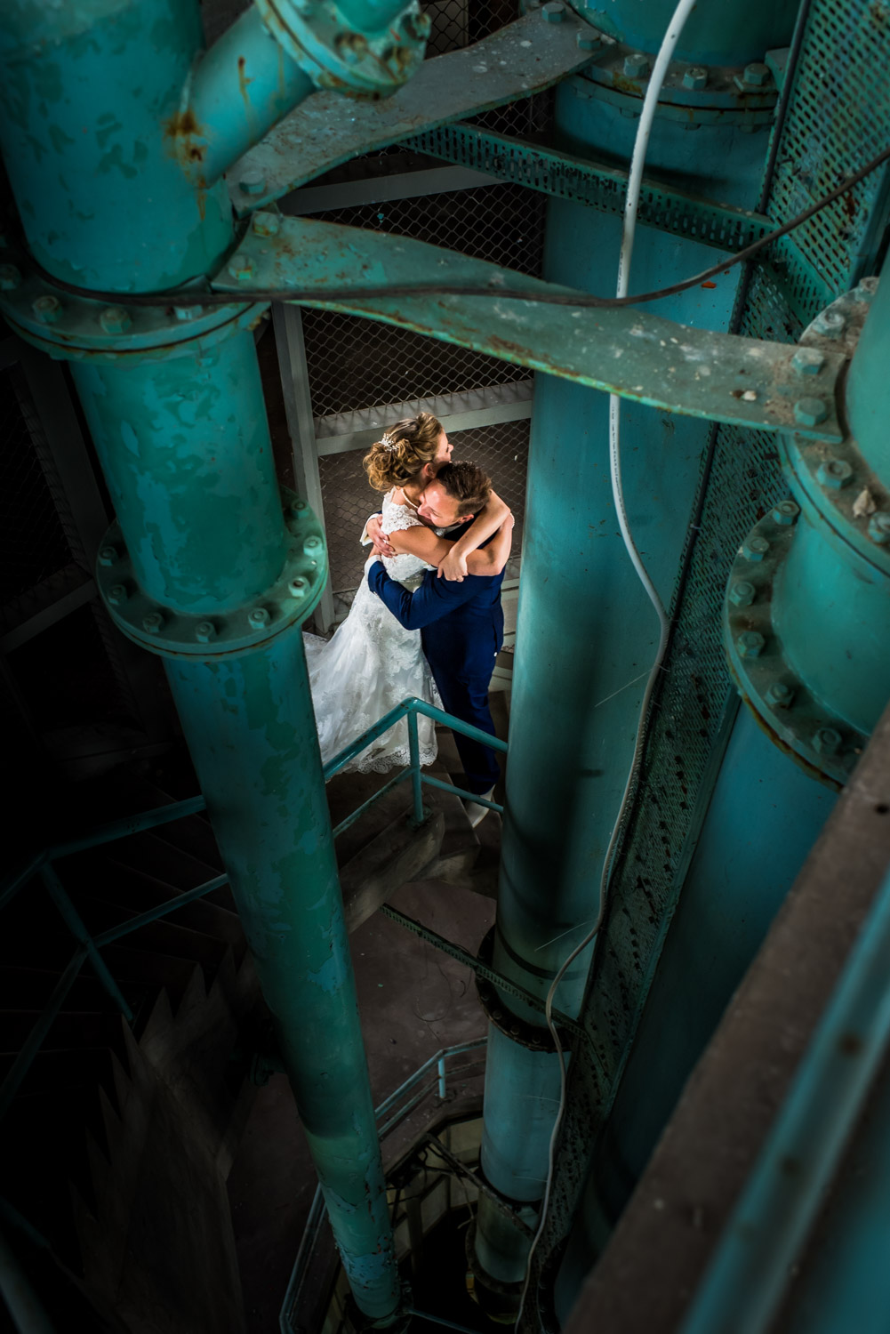 urban bruidsfotografie door trouwfotograaf Cfoto in Rotterdam