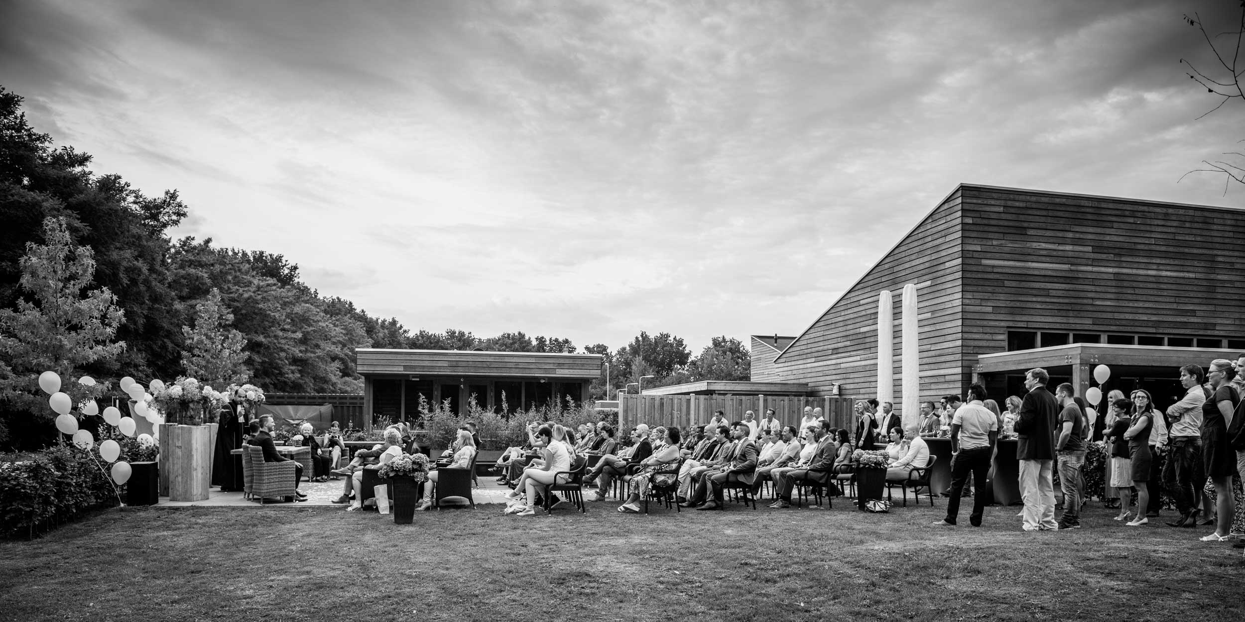 Copy of overzichtsfoto trouwen bij Lodge Visdonk, door Cfoto