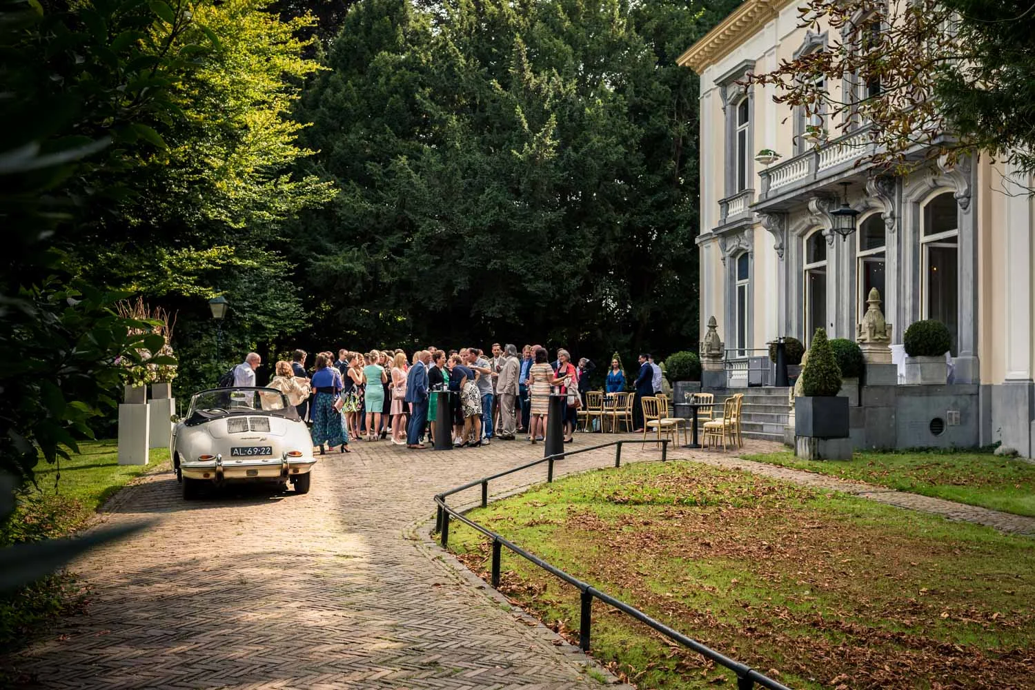Ovrzicht bruidsfotografie huwelijk op landgoed Wolfslaar