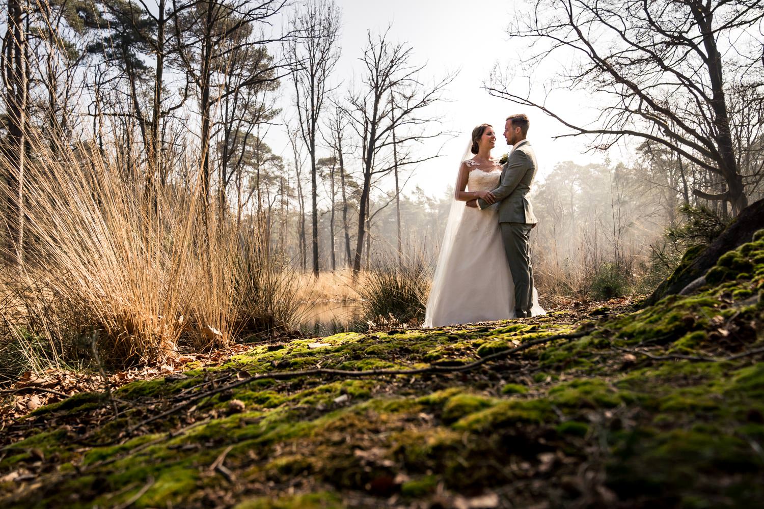 Foto gemaakt net buiten Breda, bij de strijbeekse heide, bij een mooi vennetje. Het is vroeg in het voorjaar er zit nog geen blad aan de bomen.