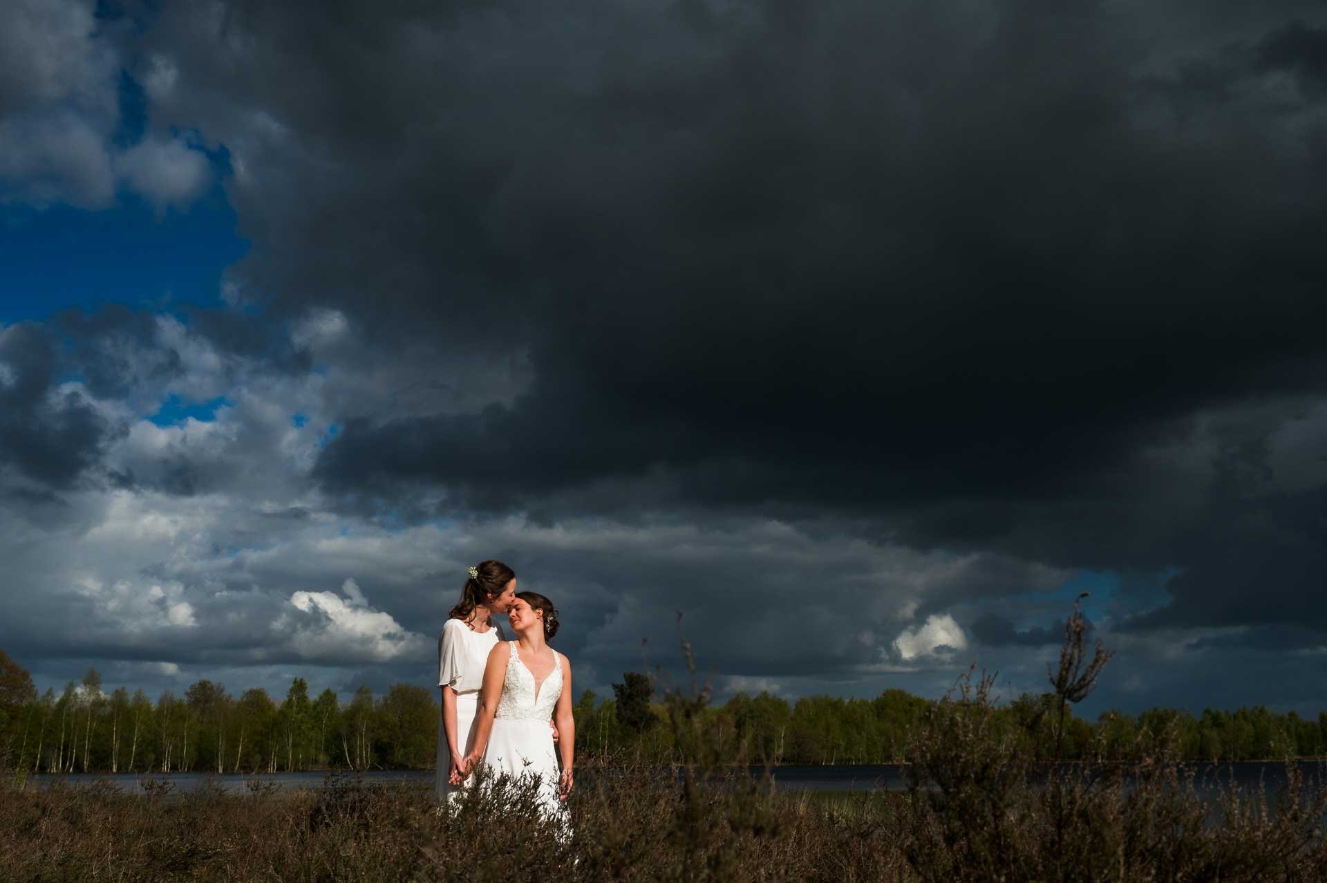 twee bruiden bijzonder licht Domain d'Heerstaayen