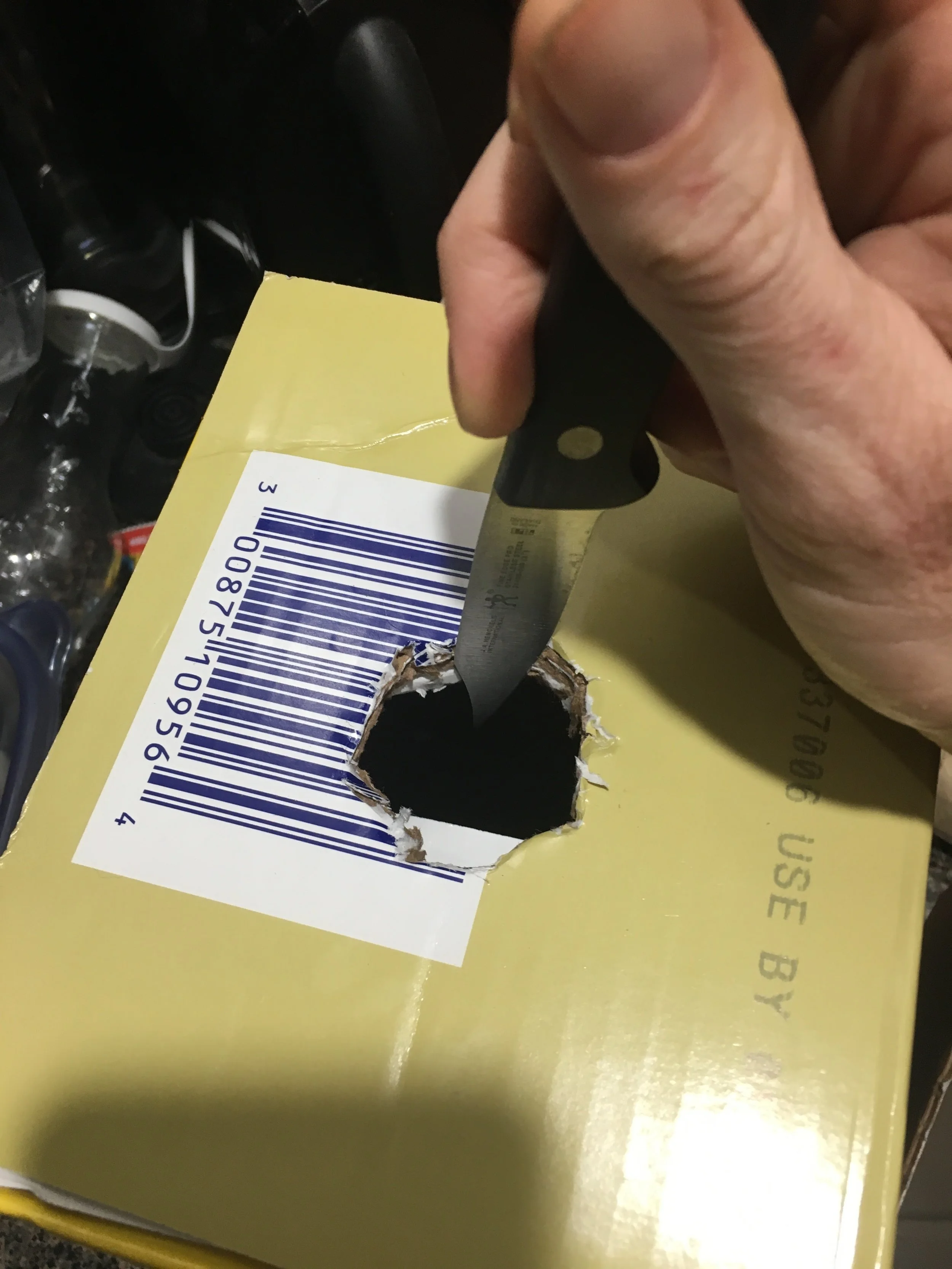 Again, make your hole as hole-like as possible; it can be tricky, but the extra effort is worth it