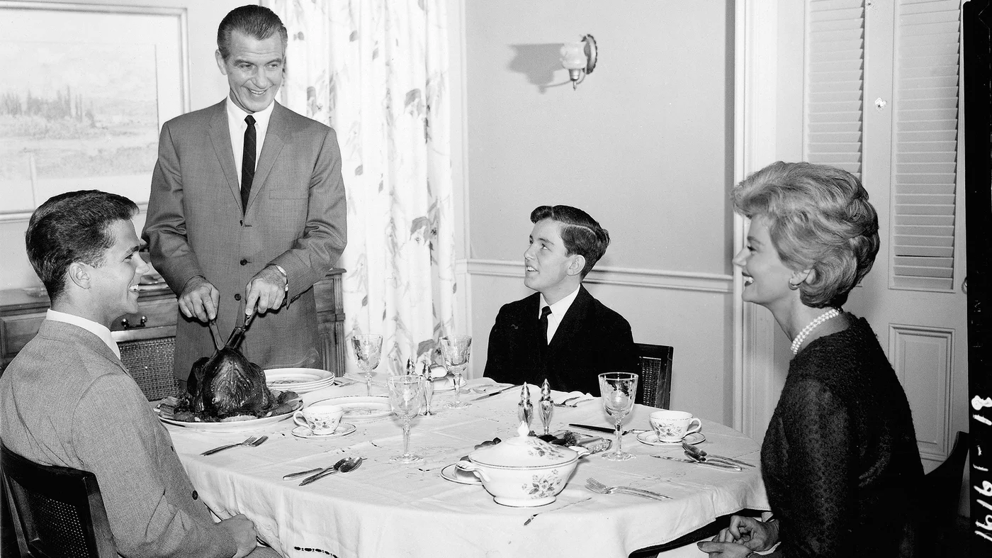 Ah...just a little relaxing family time with good food and formal wear.
