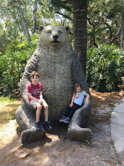 J and O with bear statue.JPG