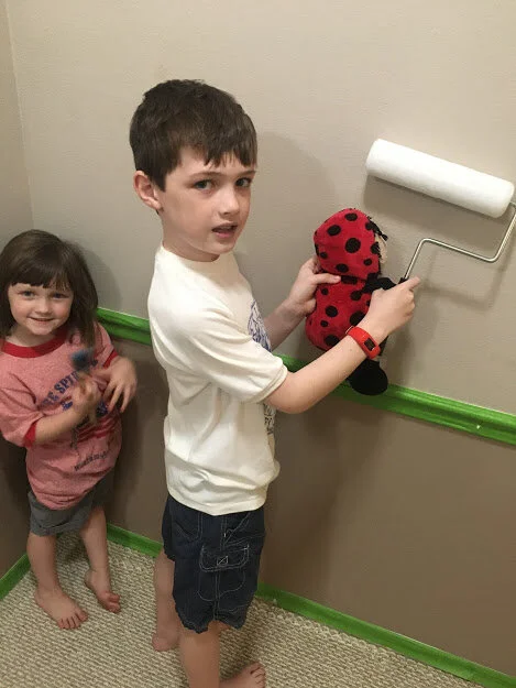 Decluttering, Painting, and Preschool