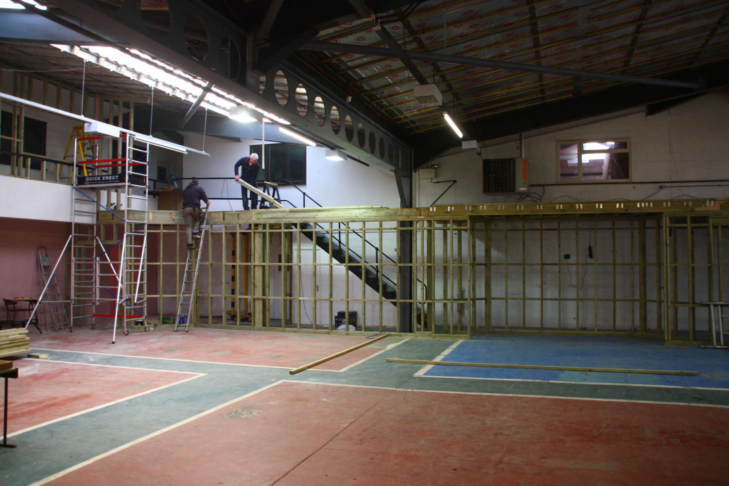 Main auditorium under construction in 2011