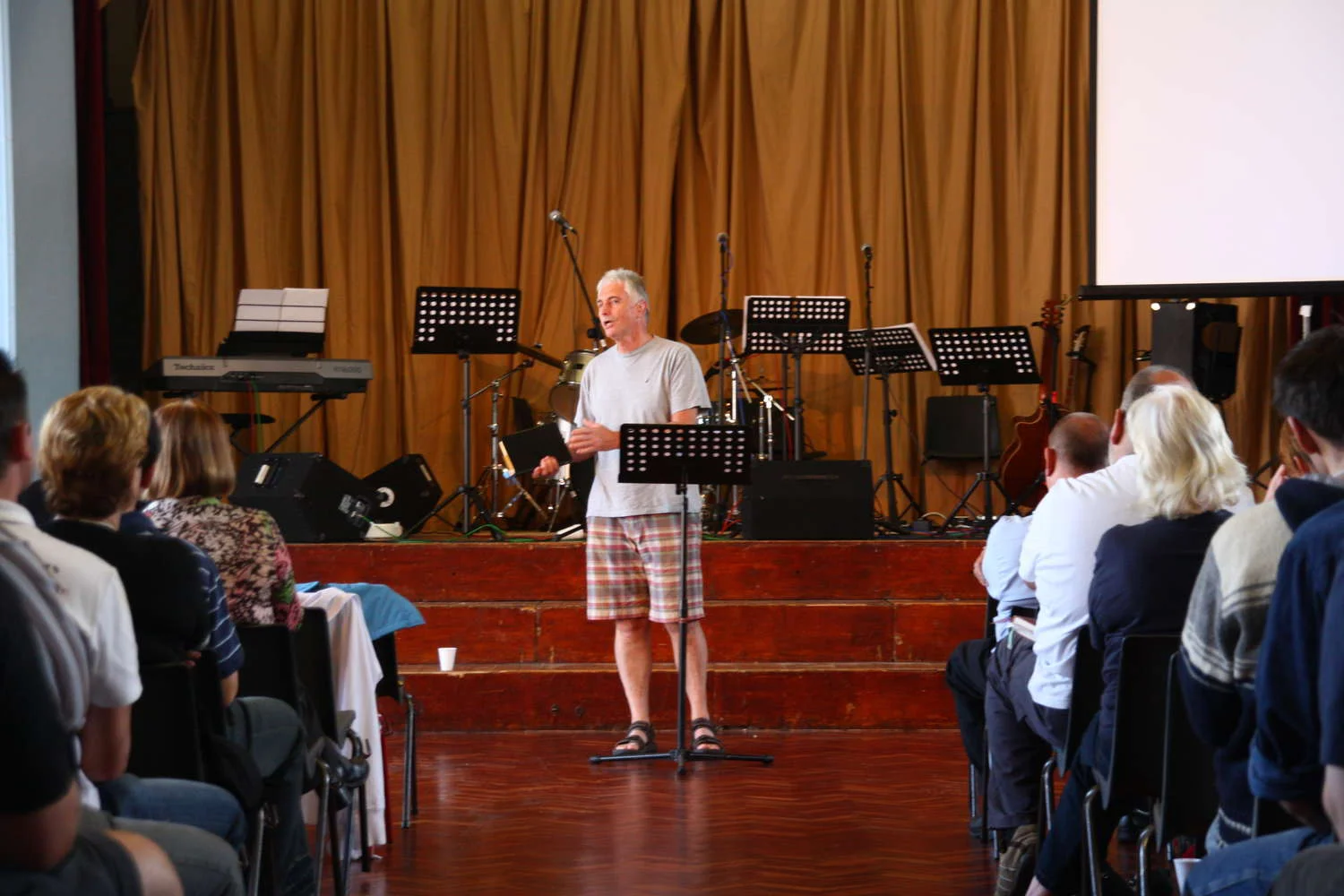 Mick Elias at the Grammar School - 2009