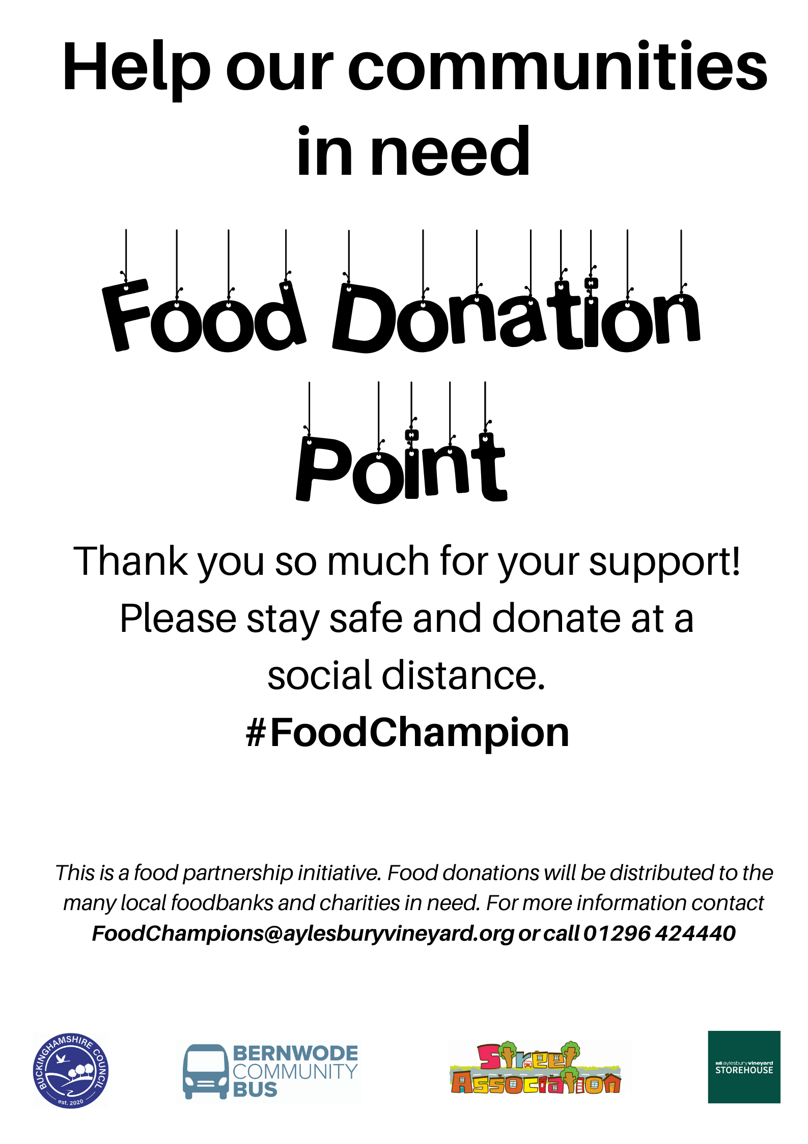 Food Donation Point Poster