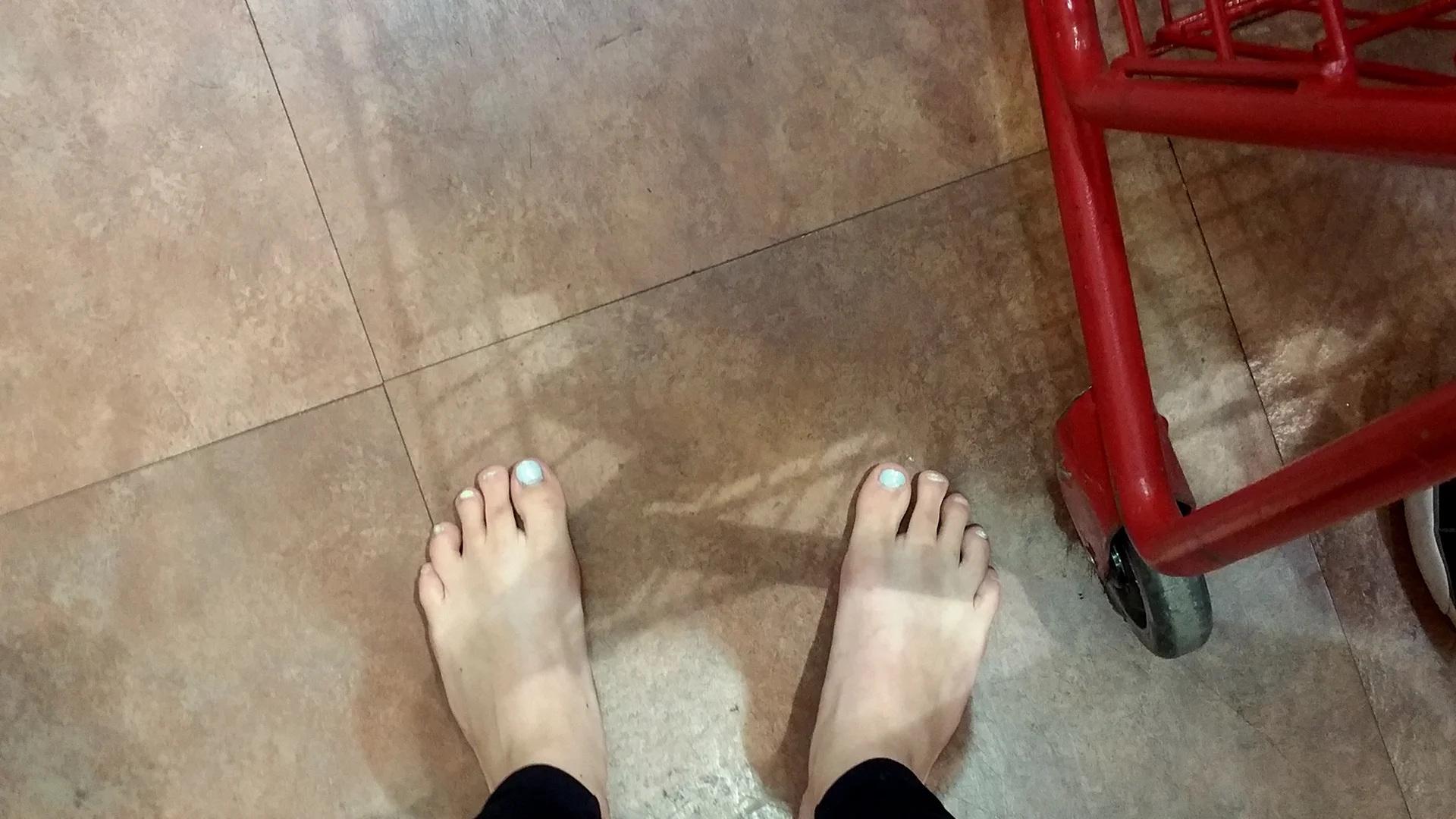 Barefoot at Trader Joe's