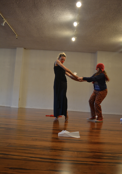 Clown studio showing, Headlong Performance Institute, 2015. 