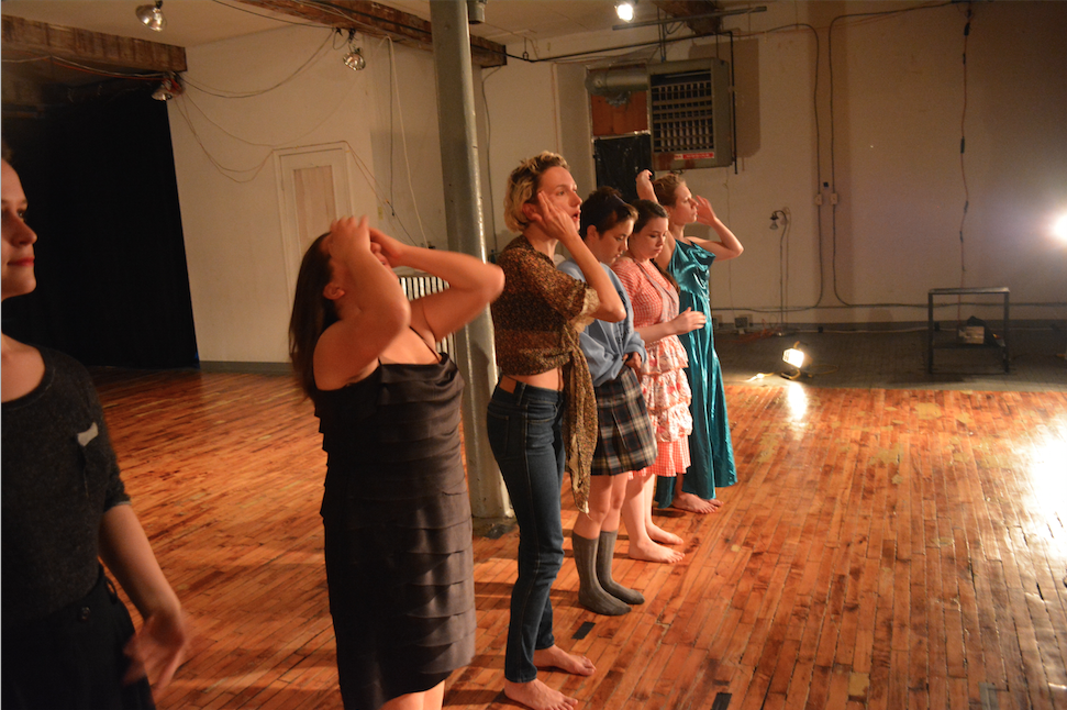"Where Do My Hands Go? And Other Sweet Nothings" created by Erica Rice, Headlong Performance Institute Final Show, 2015. 