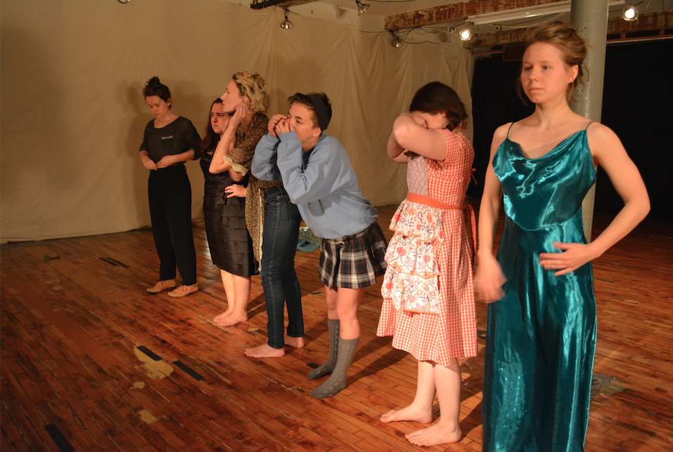  "Where Do My Hands Go? And Other Sweet Nothings" created by Erica Rice, Headlong Performance Institute Final Show, 2015.&nbsp; 