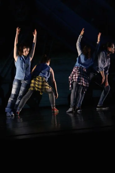"We Build Excitement" choreographed by Rachel Boggia and dancers, Bates College, 2014. Photos courtesy of Phyllis Graber Jensen/Bates College. 