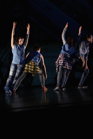  "We Build Excitement" choreographed by Rachel Boggia and dancers, Bates College, 2014. Photos courtesy of Phyllis Graber Jensen/Bates College.&nbsp; 