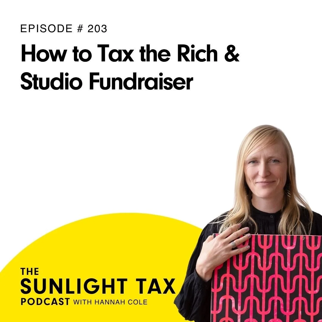 How to Tax the Rich and Studio Fundraiser
