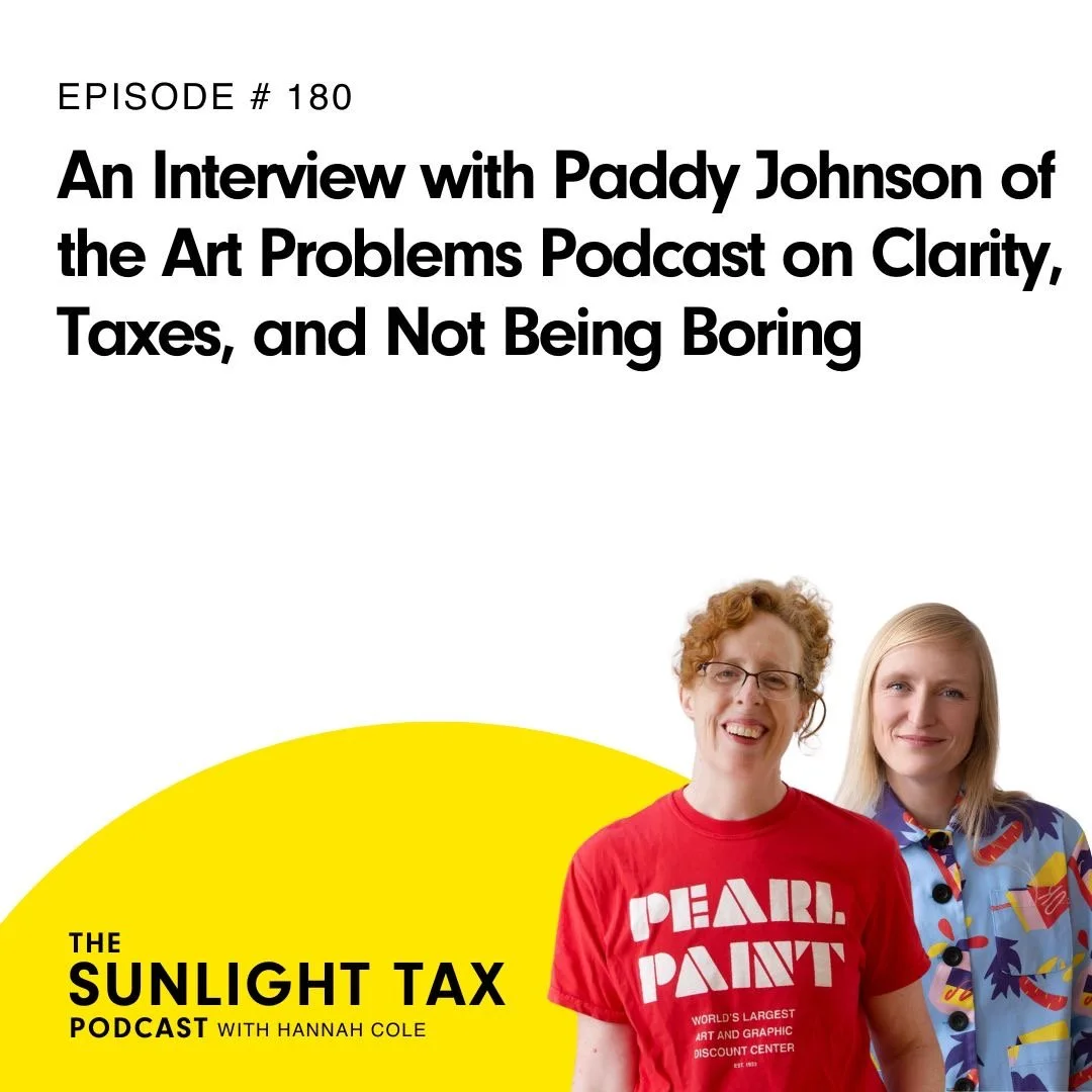 An Interview with Paddy Johnson of the Art Problems Podcast on Clarity, Taxes, and Not Being Boring
