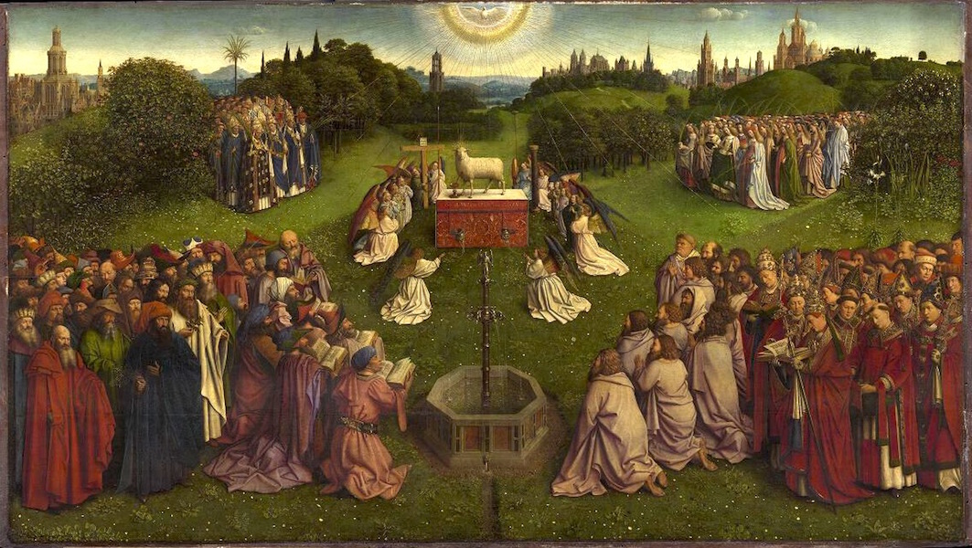 Worthy is the Lamb from Ghent Altarpiece by Jan van Eyck - 1432.jpg