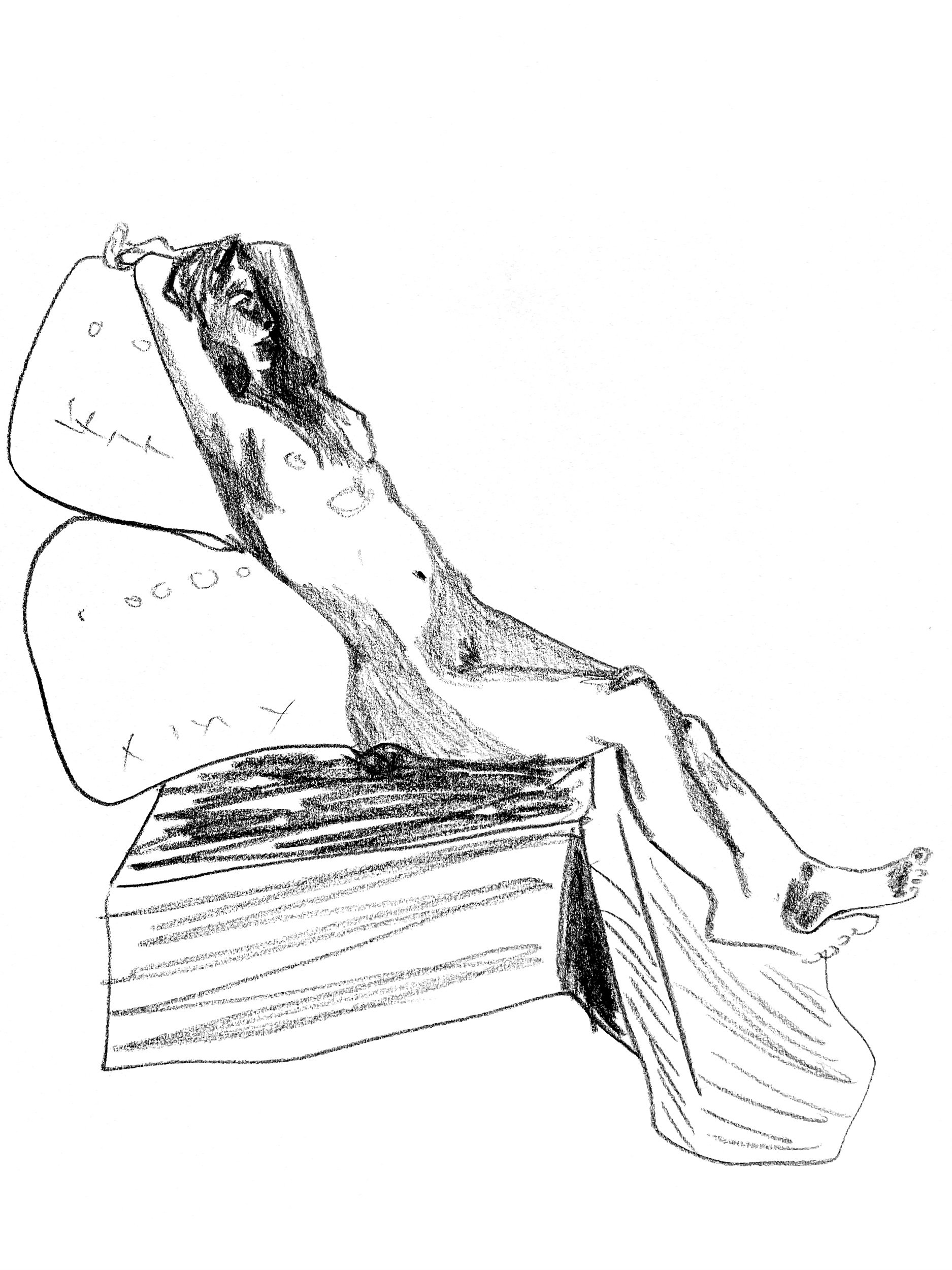 Charcoal on paper, 27 x 35.5cm (2022)
