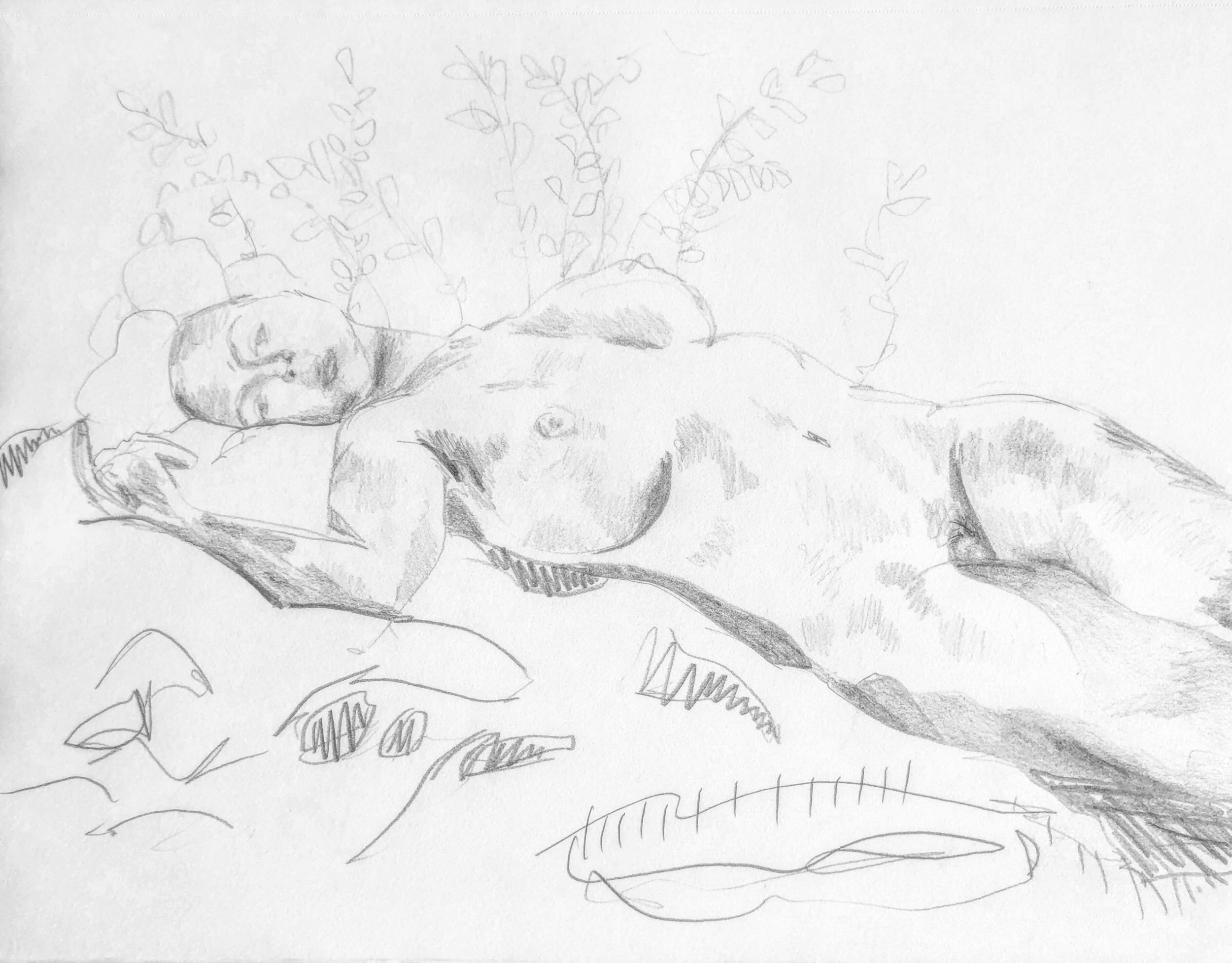 Graphite on paper