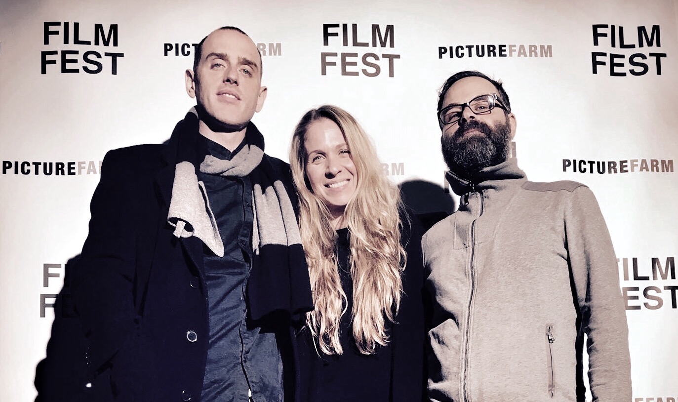Sandwiched by assistant editor Kurt Vincent and composer Gil Talmi.
